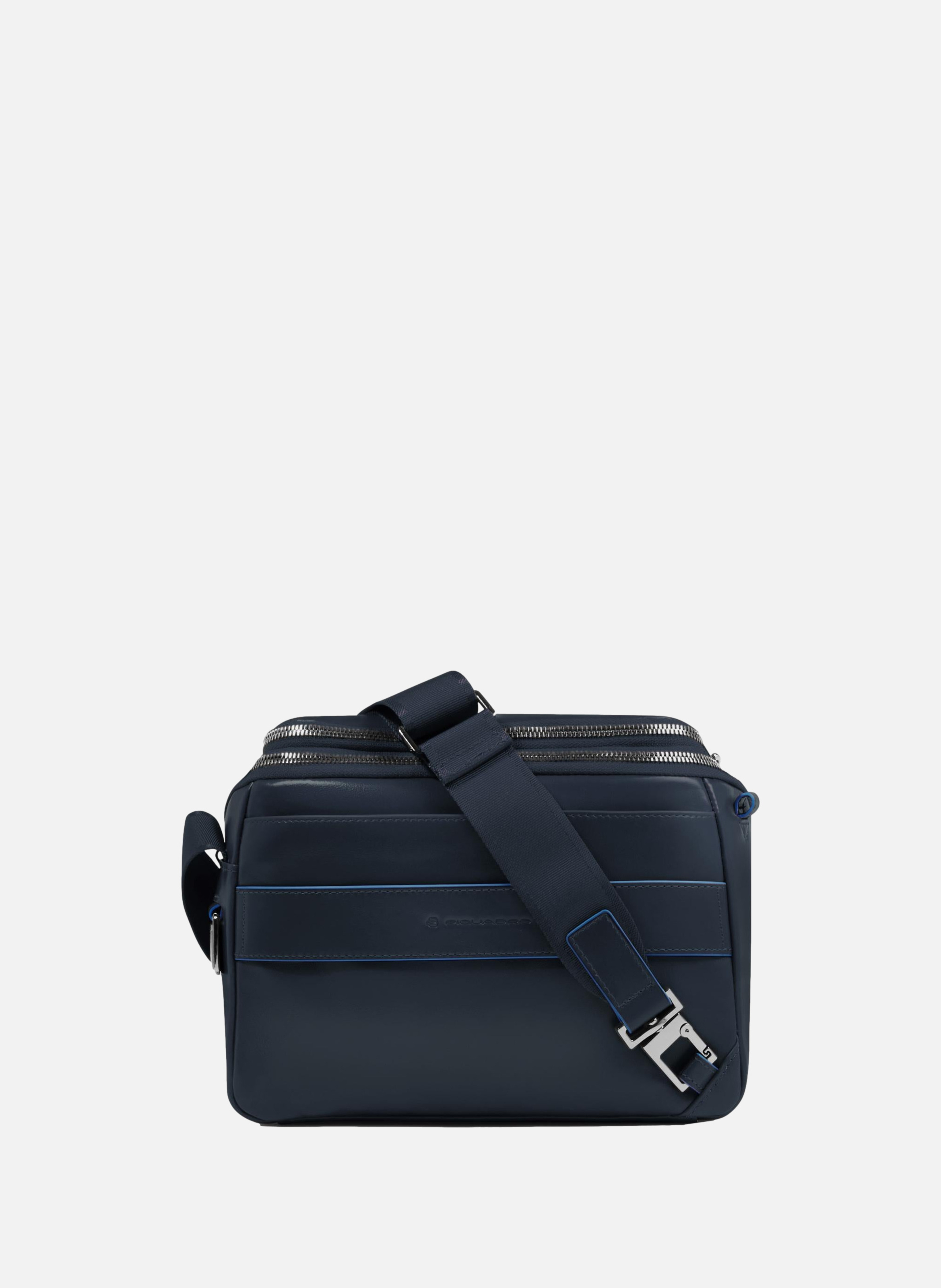 Schoudertas voor heren, aanpasbaar PIQUADRO Blauw