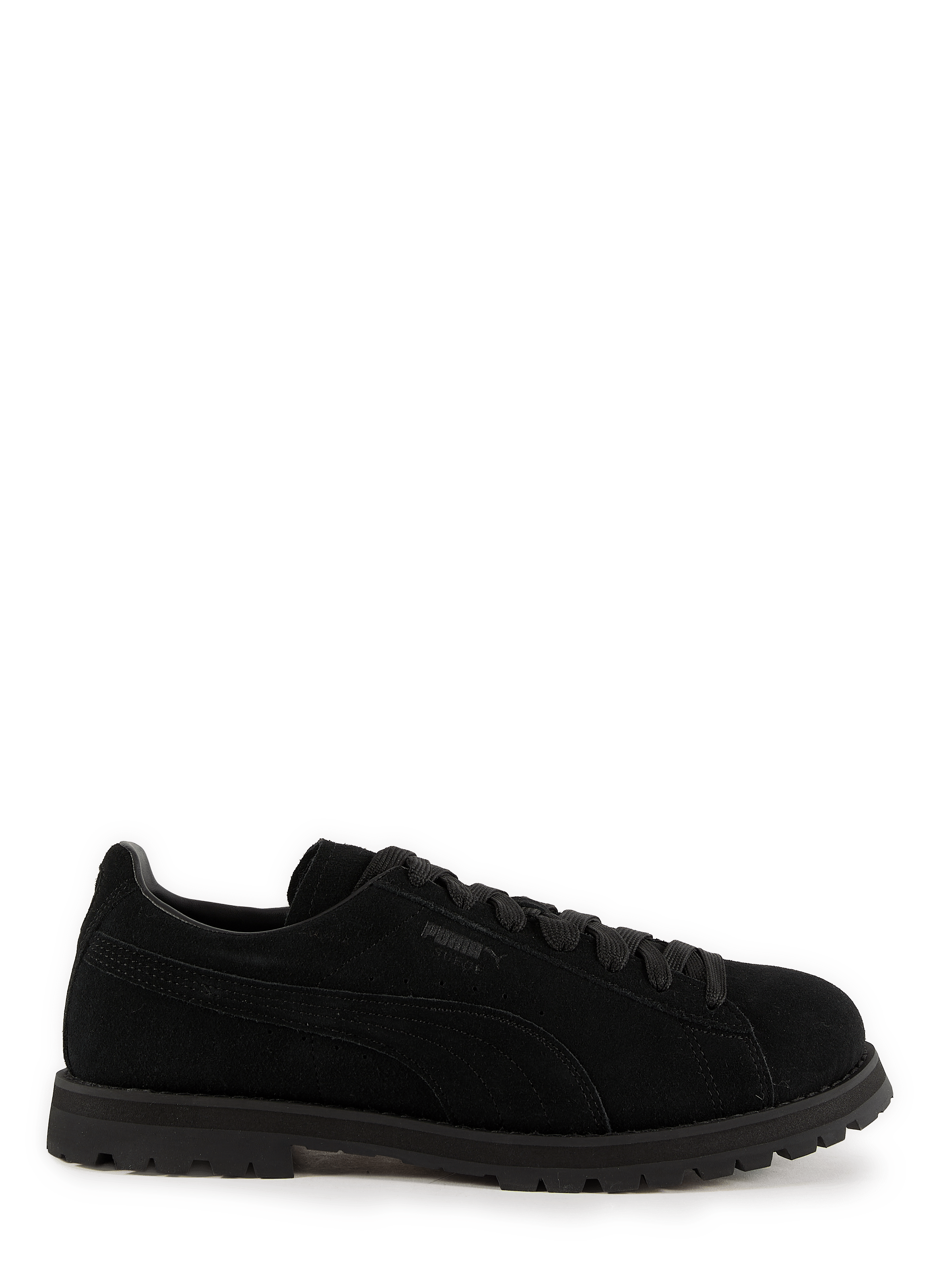 Scarpe mocassino con suola dentellata in camoscio PUMA Nero