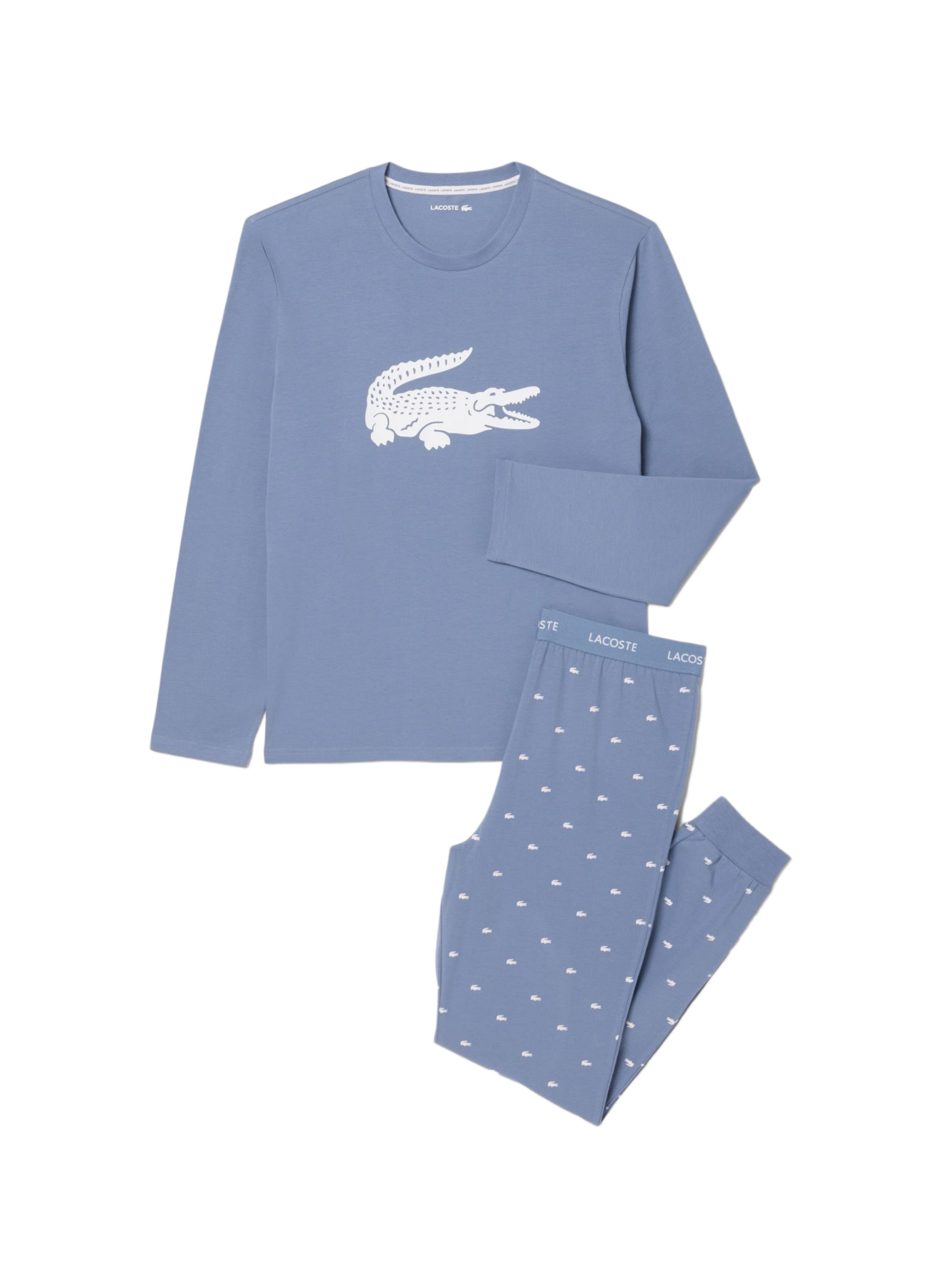 Ensemble de pyjama en coton mélangé LACOSTE Bleu