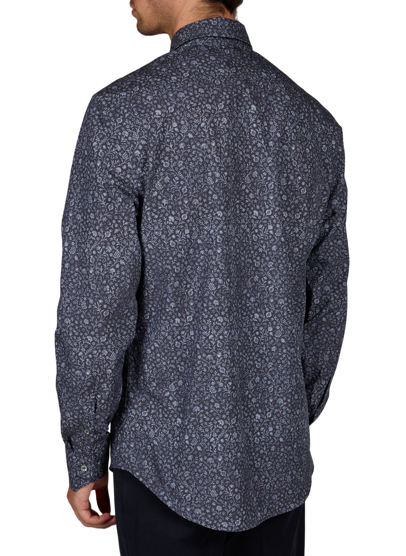 Bedrucktes Baumwollhemd VAN LAACK Blau