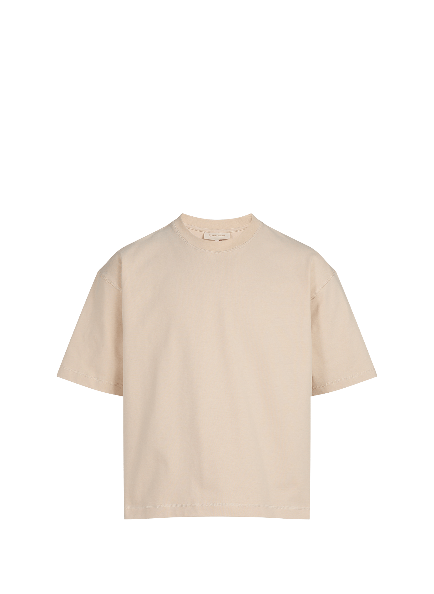 Oversized cotton T-shirt GERTRUDE Beige