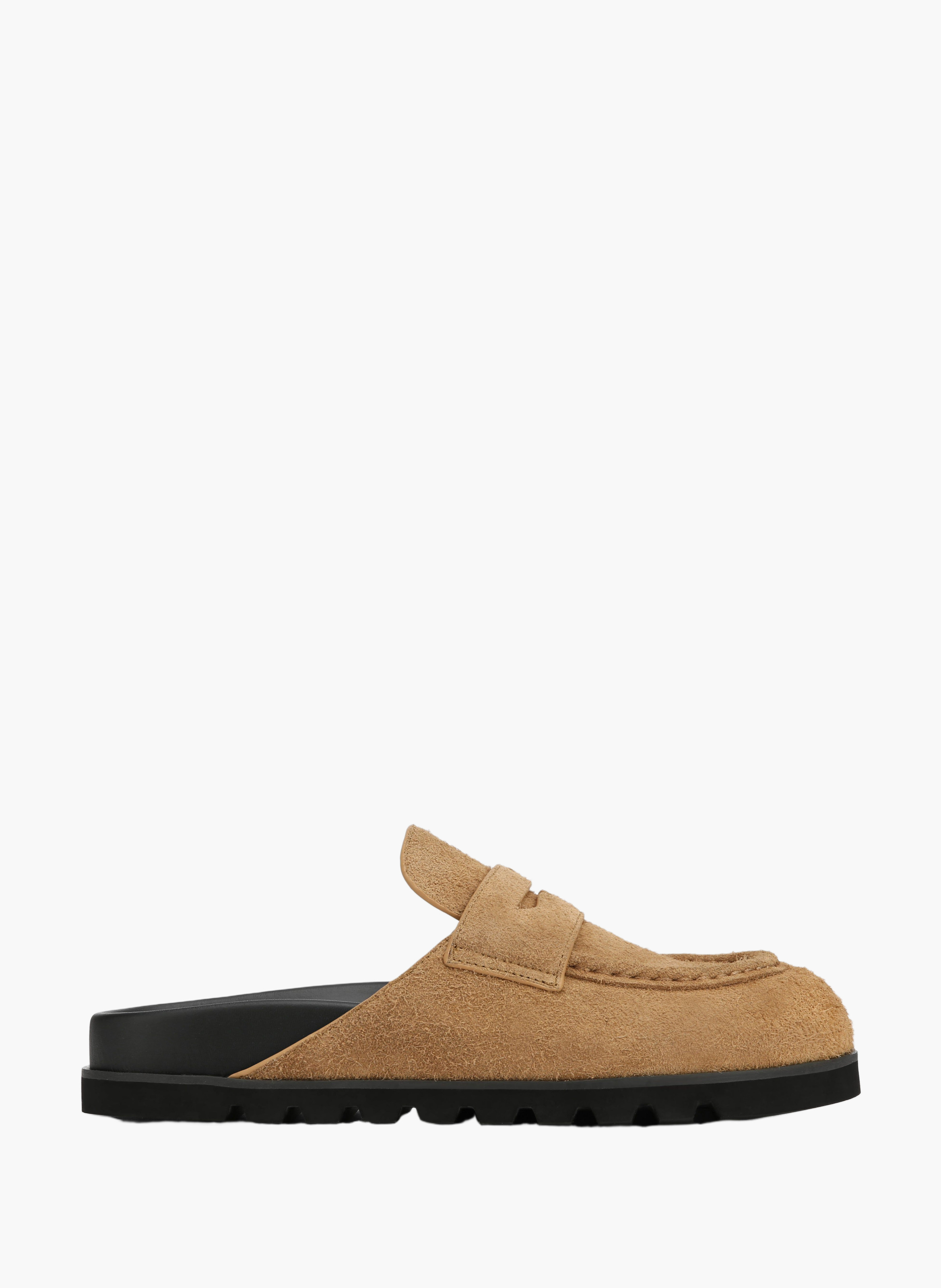 Mules cord en daim NAKED WOLFE Beige