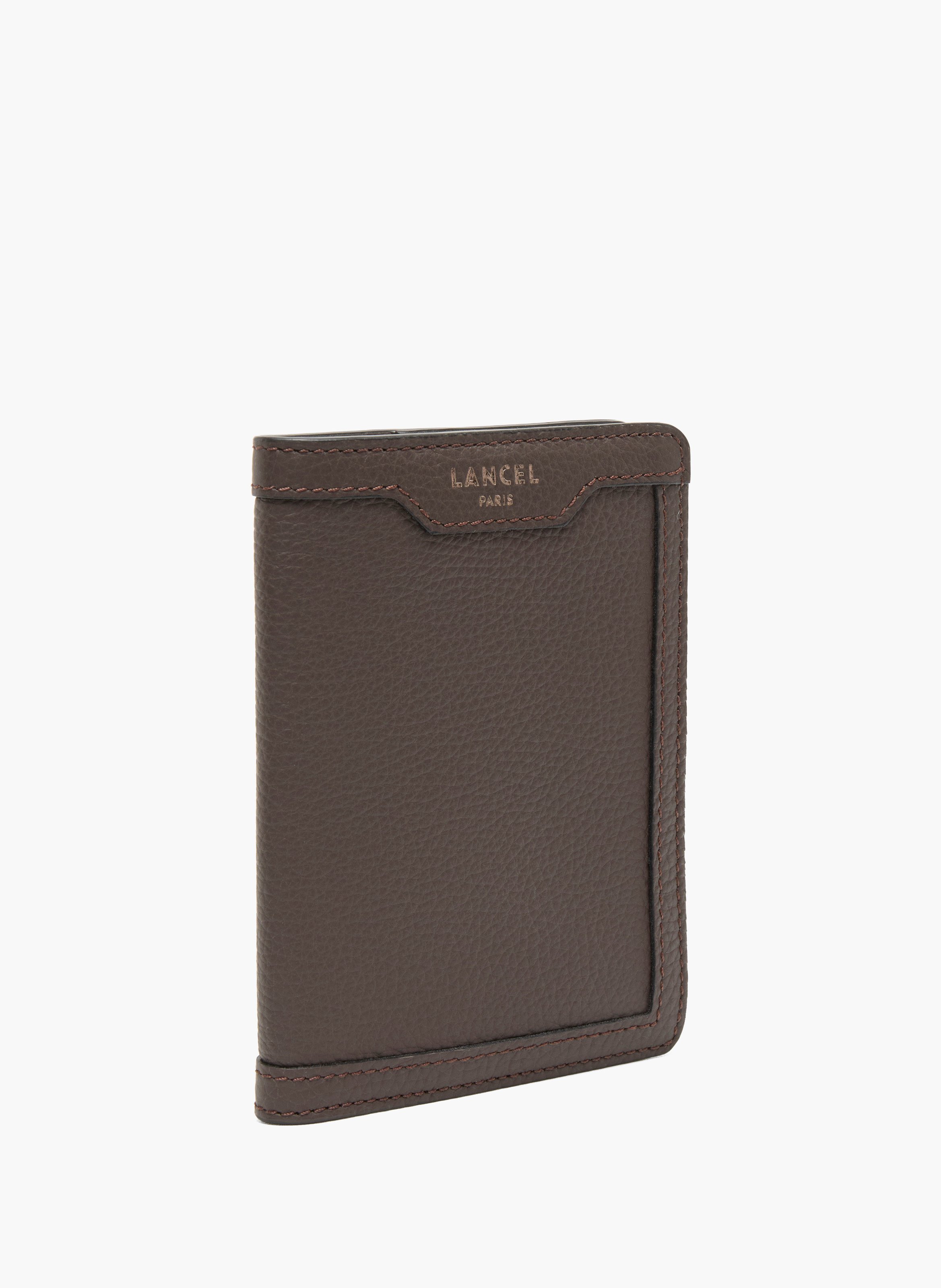 Porte-passeport charlie de lancel en cuir LANCEL Gris