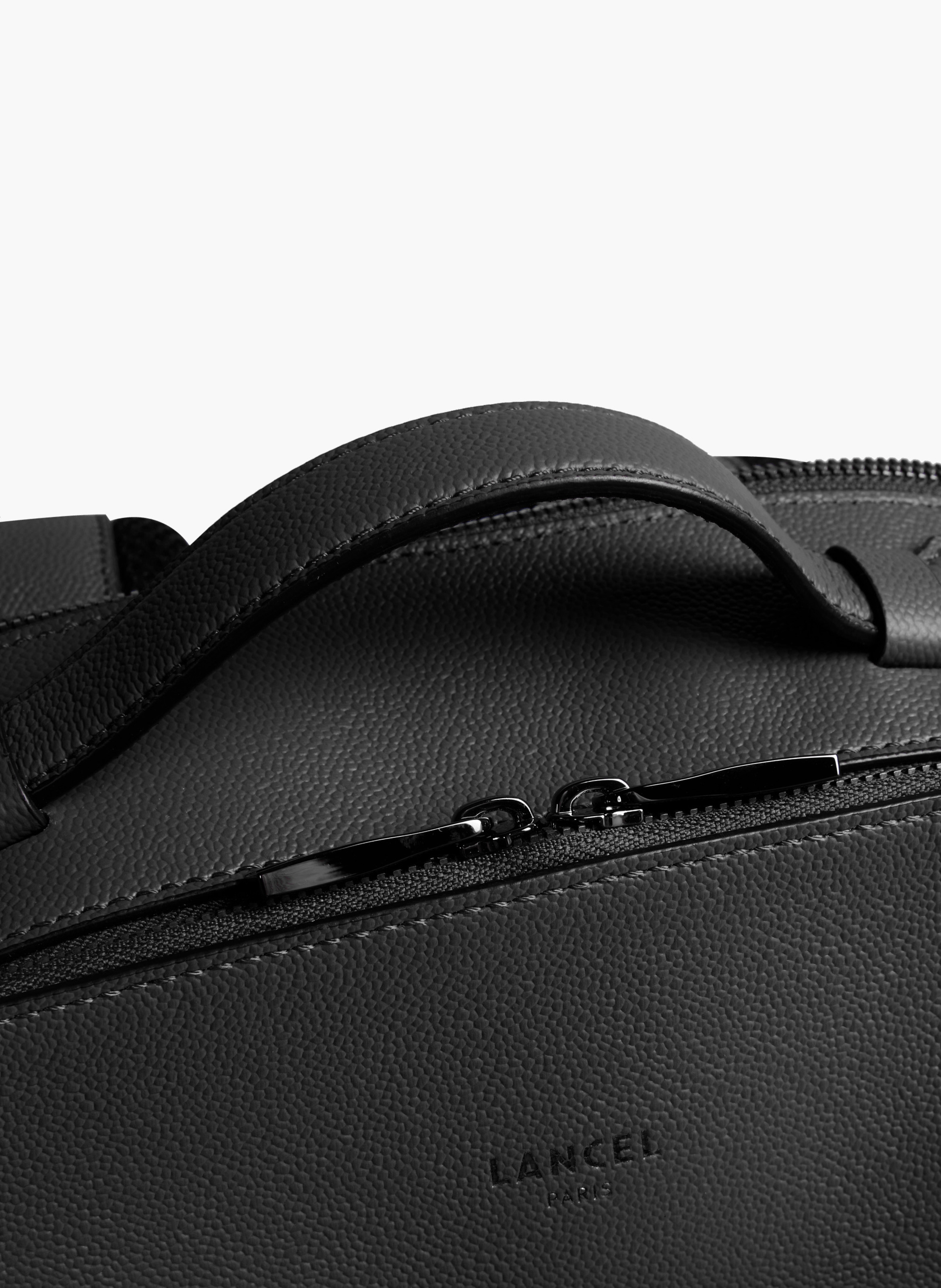 Sac à dos convertible 2 zip charlie de lancel en cuir LANCEL Noir