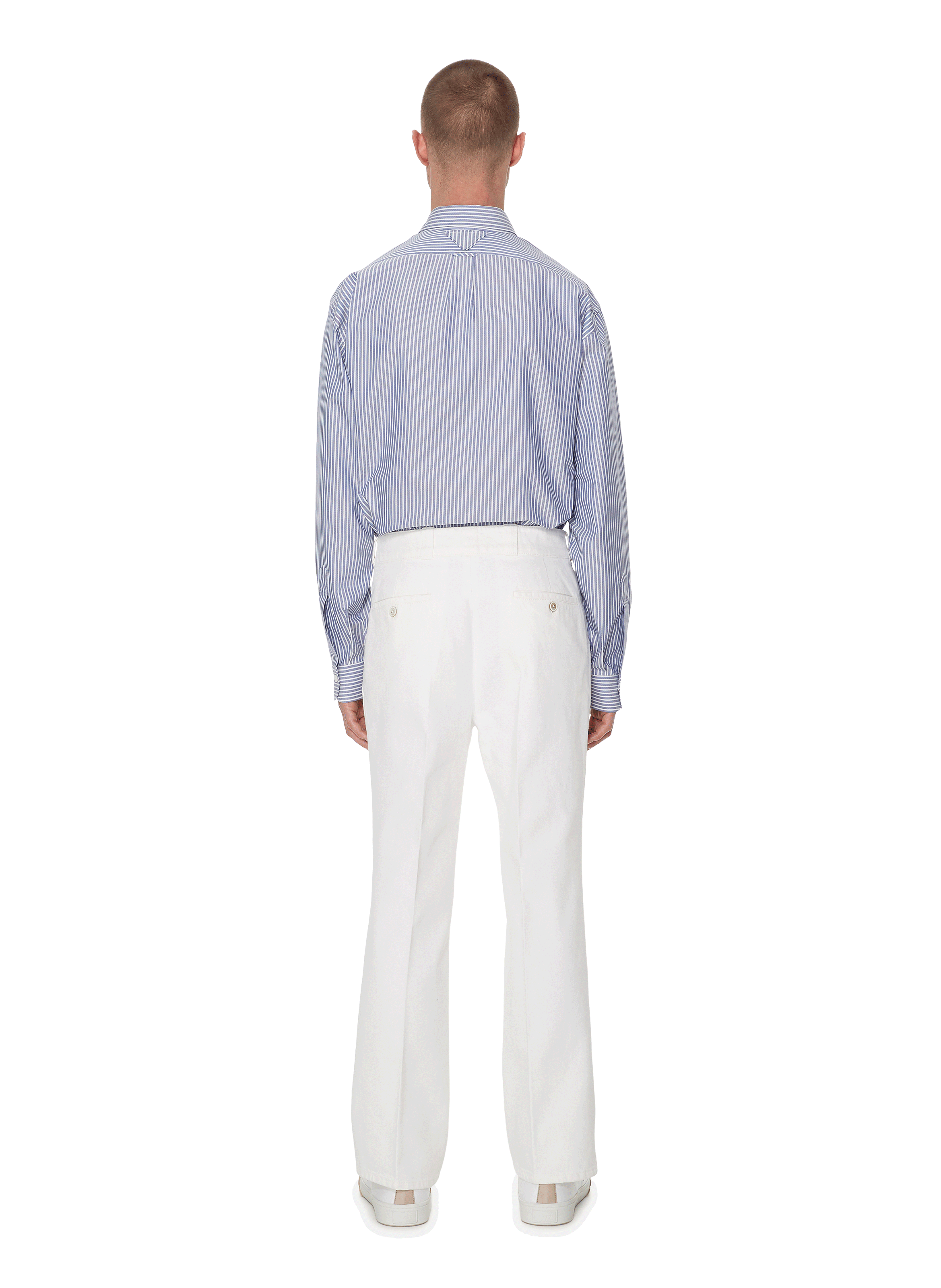 Denim Trousers  PRADA White