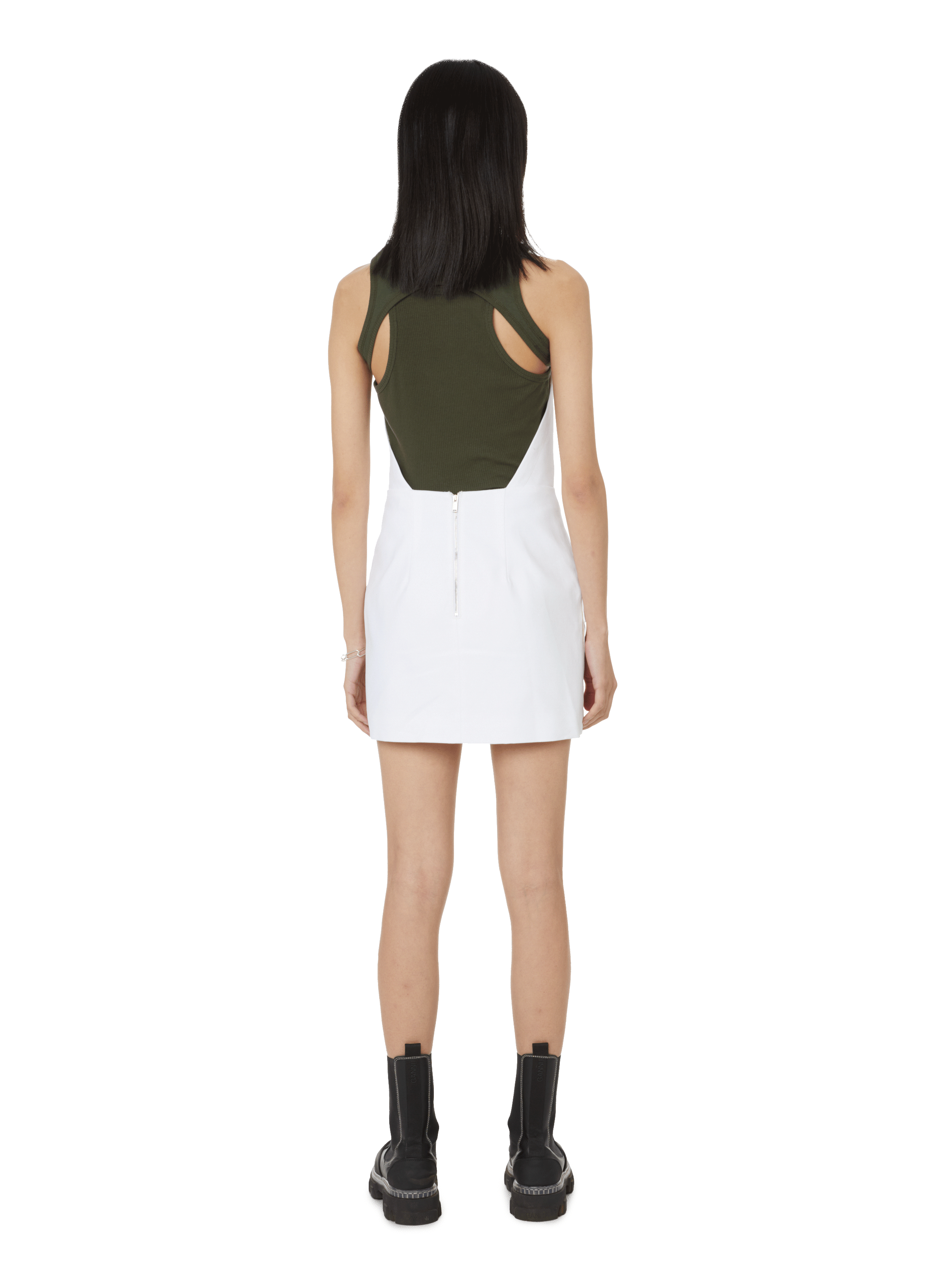 Robe tablier DION LEE Blanc