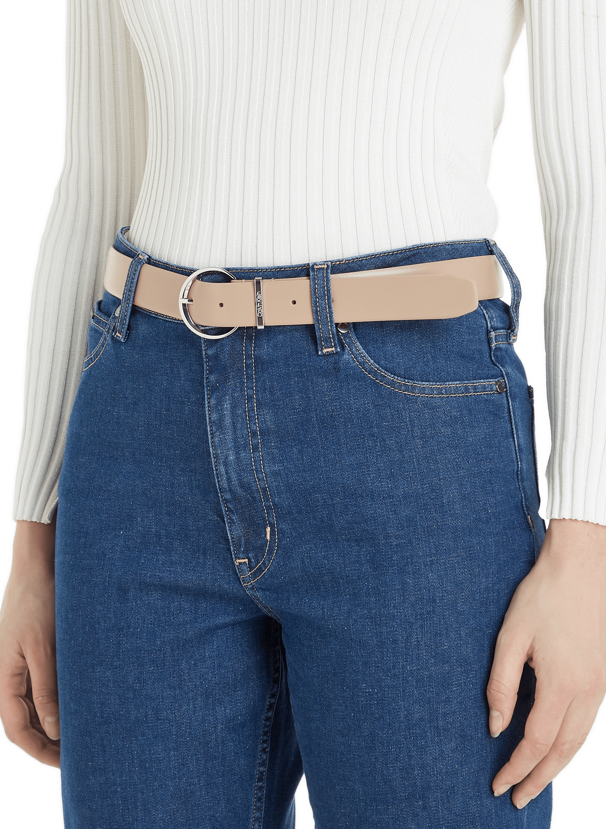 Ceinture en cuir  CALVIN KLEIN Gris