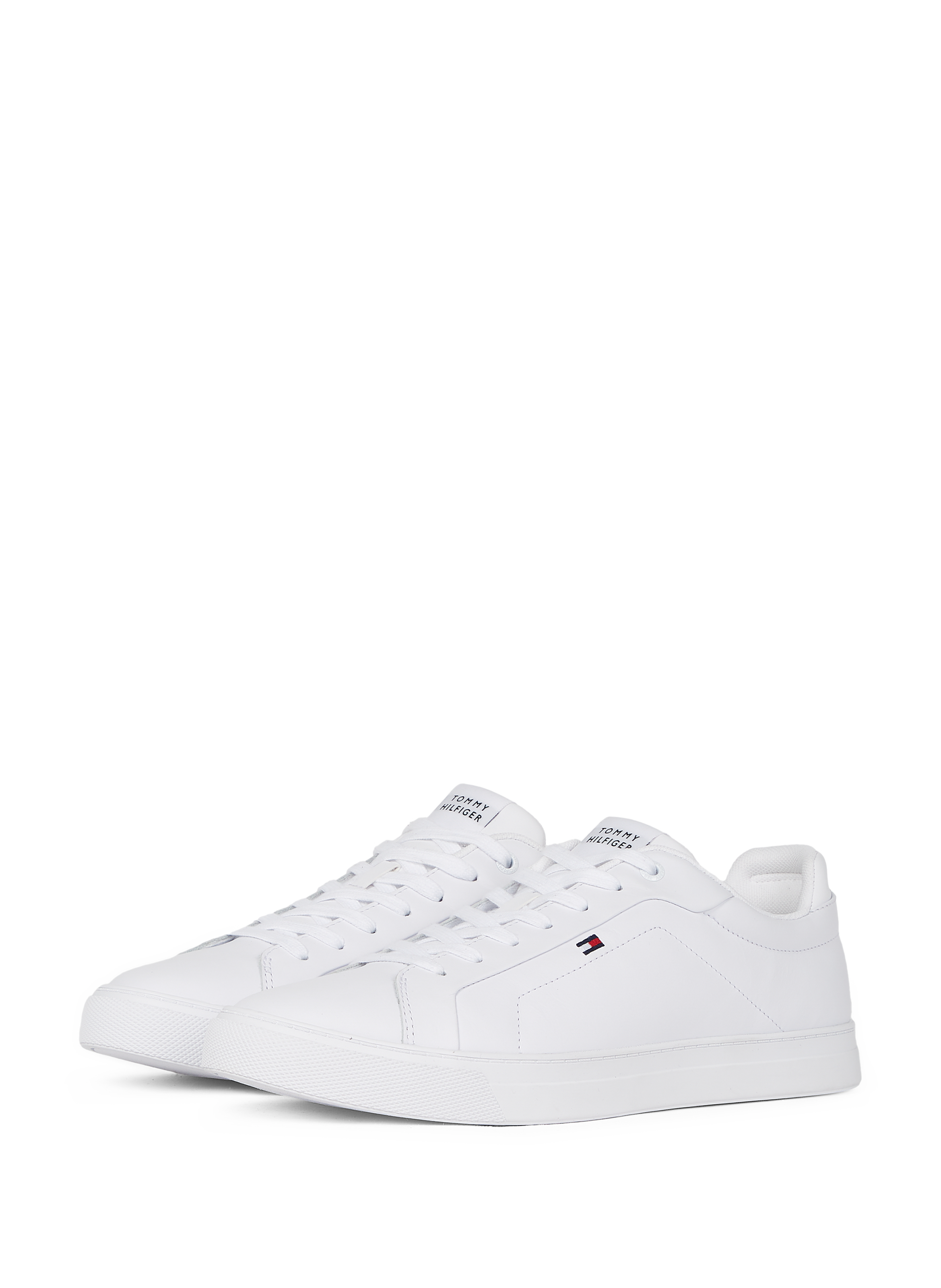 Essential leather sneakers TOMMY HILFIGER White
