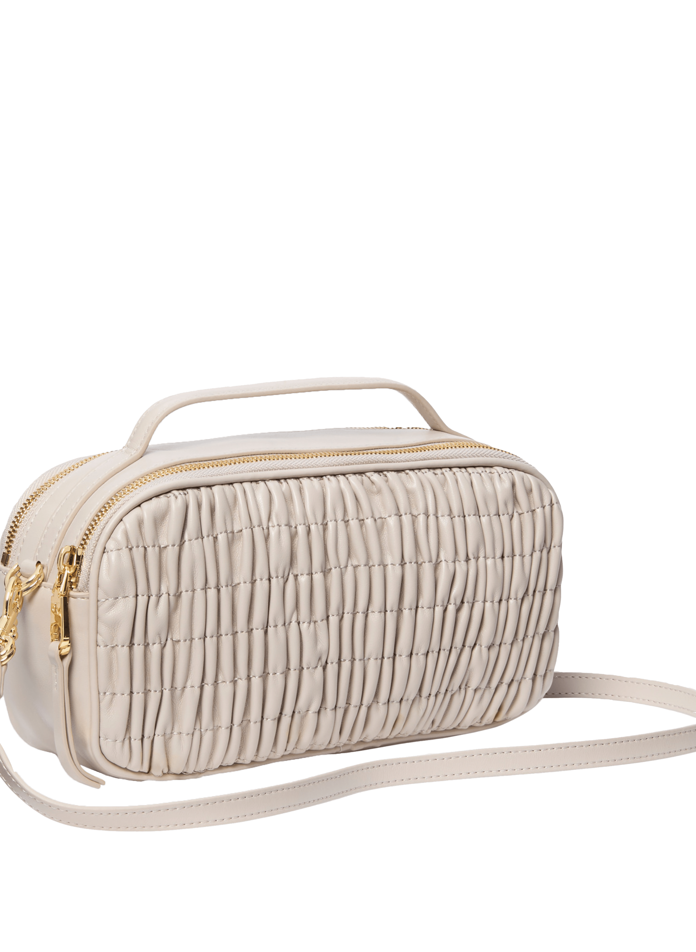 Sac à bandoulière plissée CALVIN KLEIN Marron