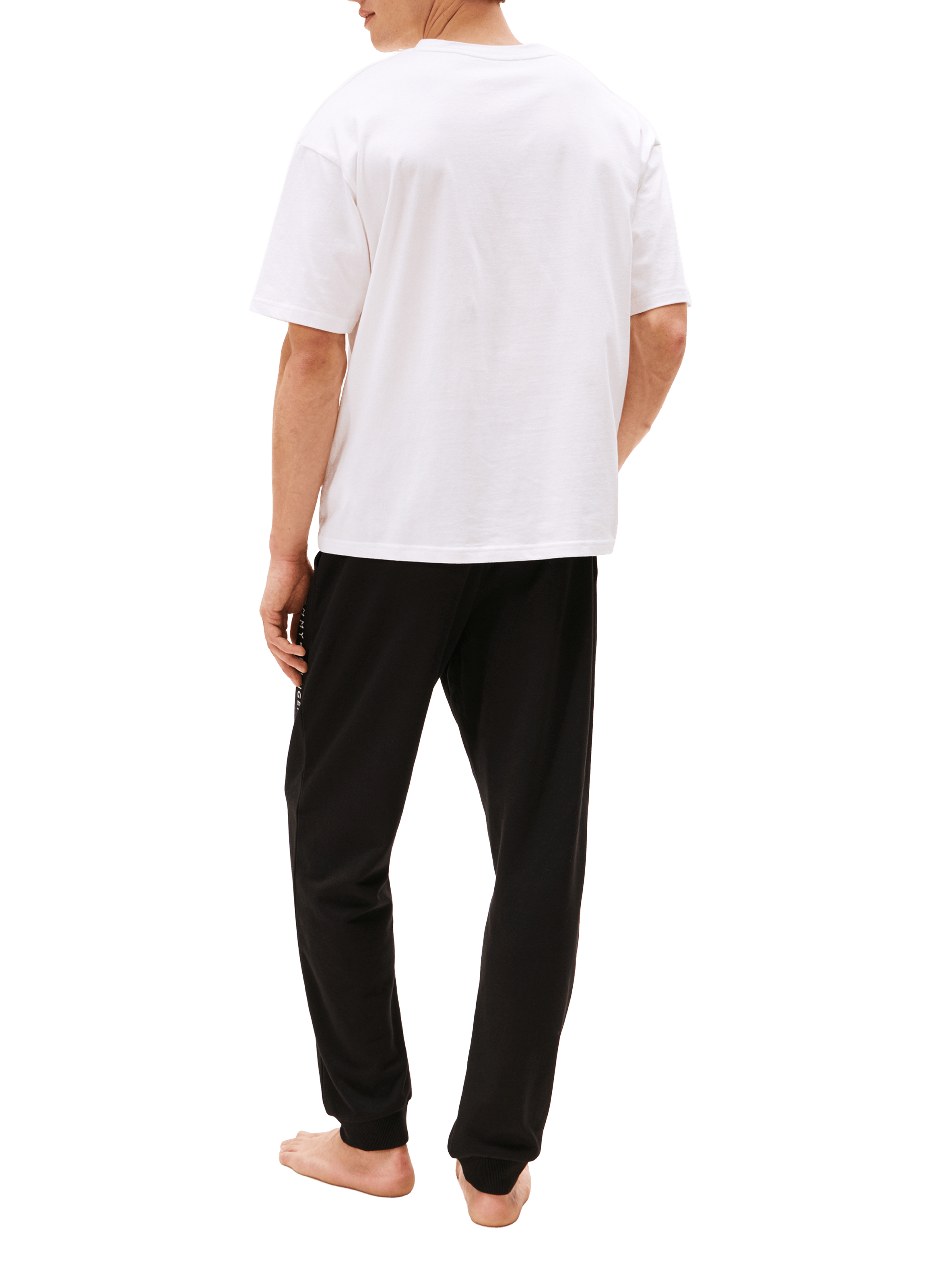 T-shirt de pyjama en coton TOMMY HILFIGER Blanc