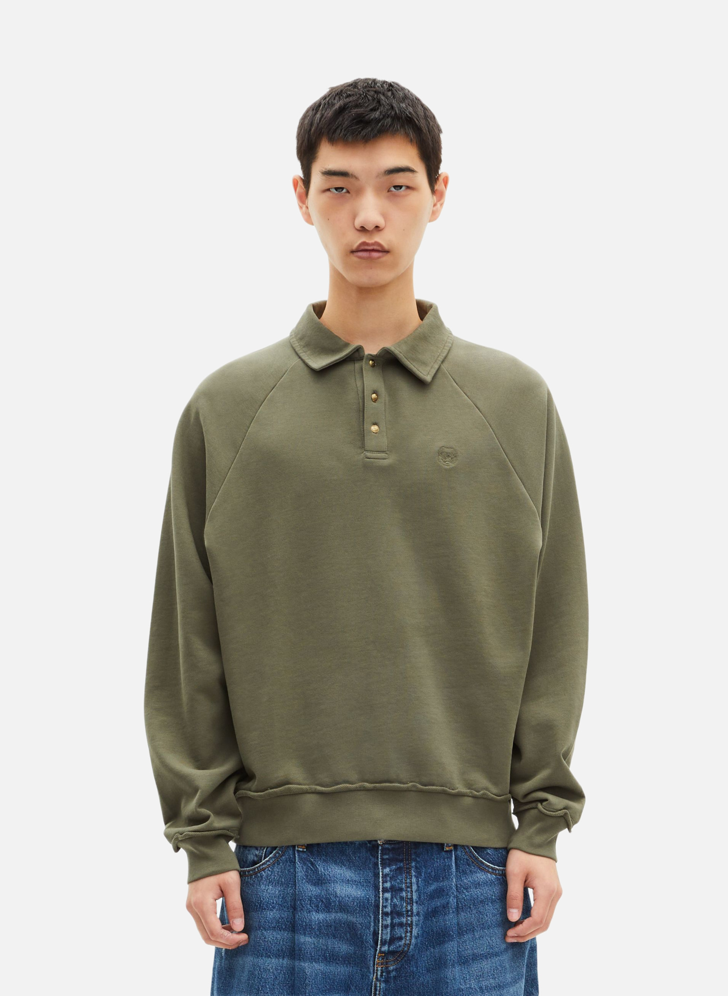 Sweatshirt col polo THE KOOPLES Vert