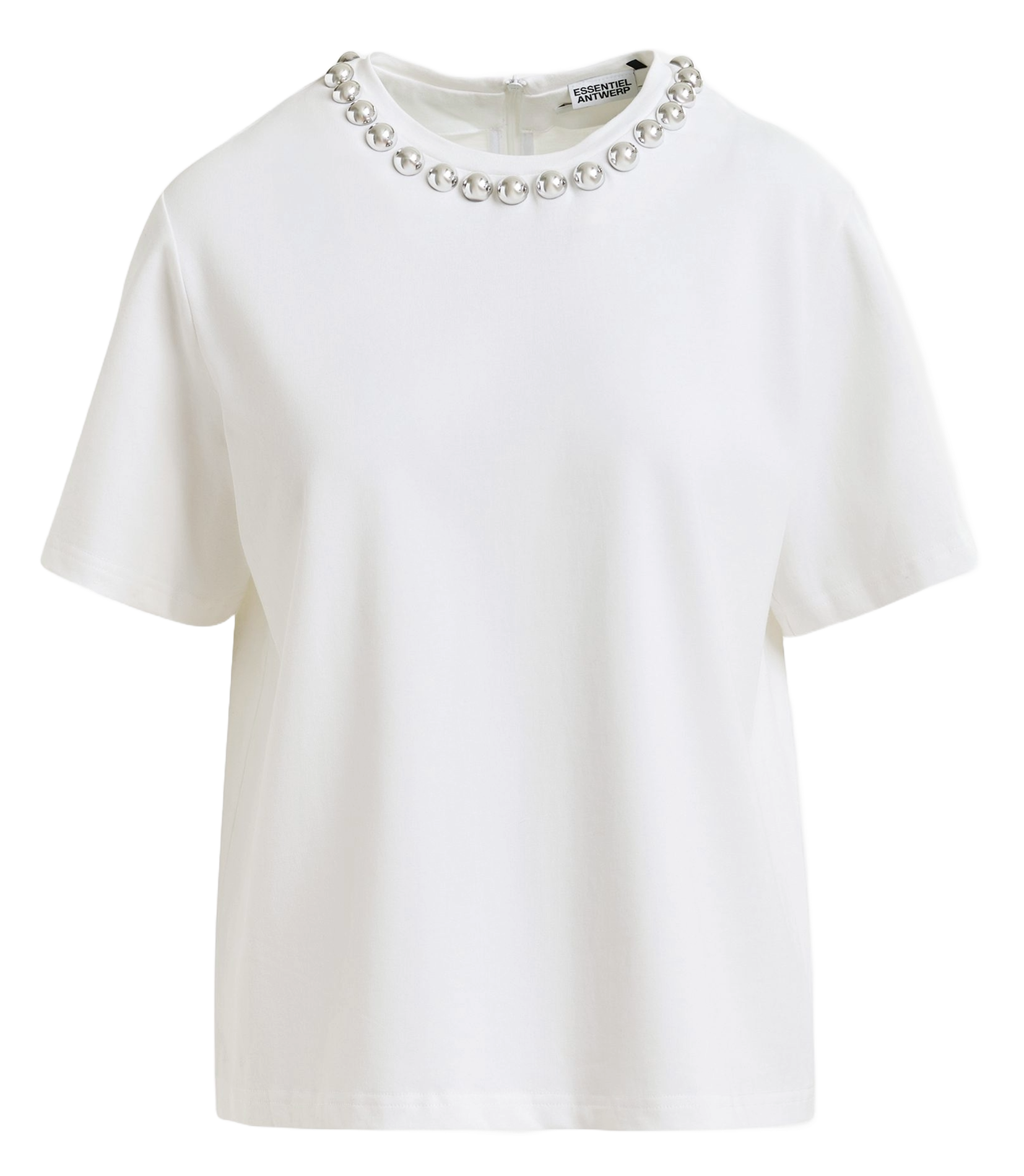 Top droit en coton Intenso ESSENTIEL ANTWERP Blanc