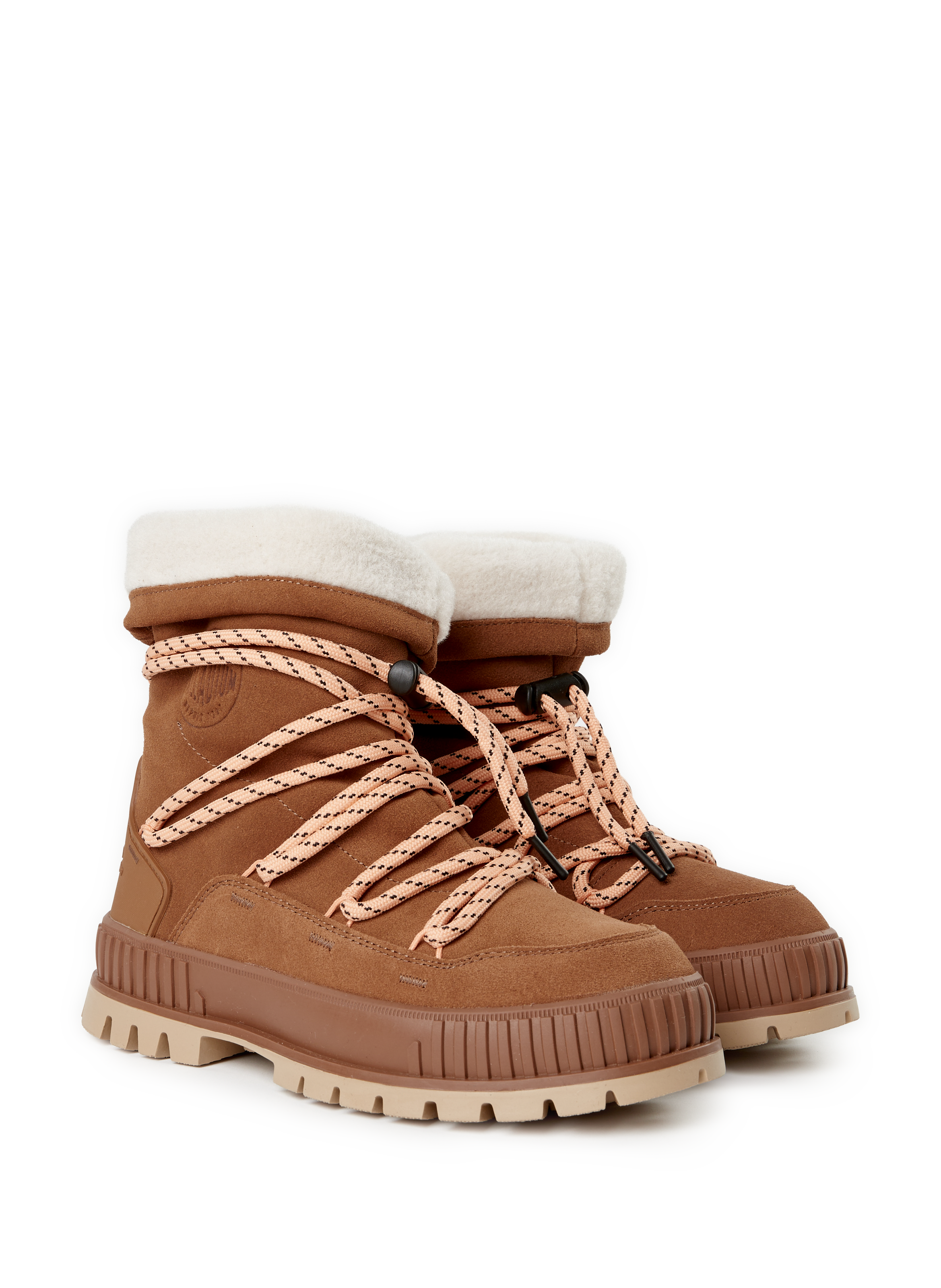 Boots en cuir PALLADIUM Marron