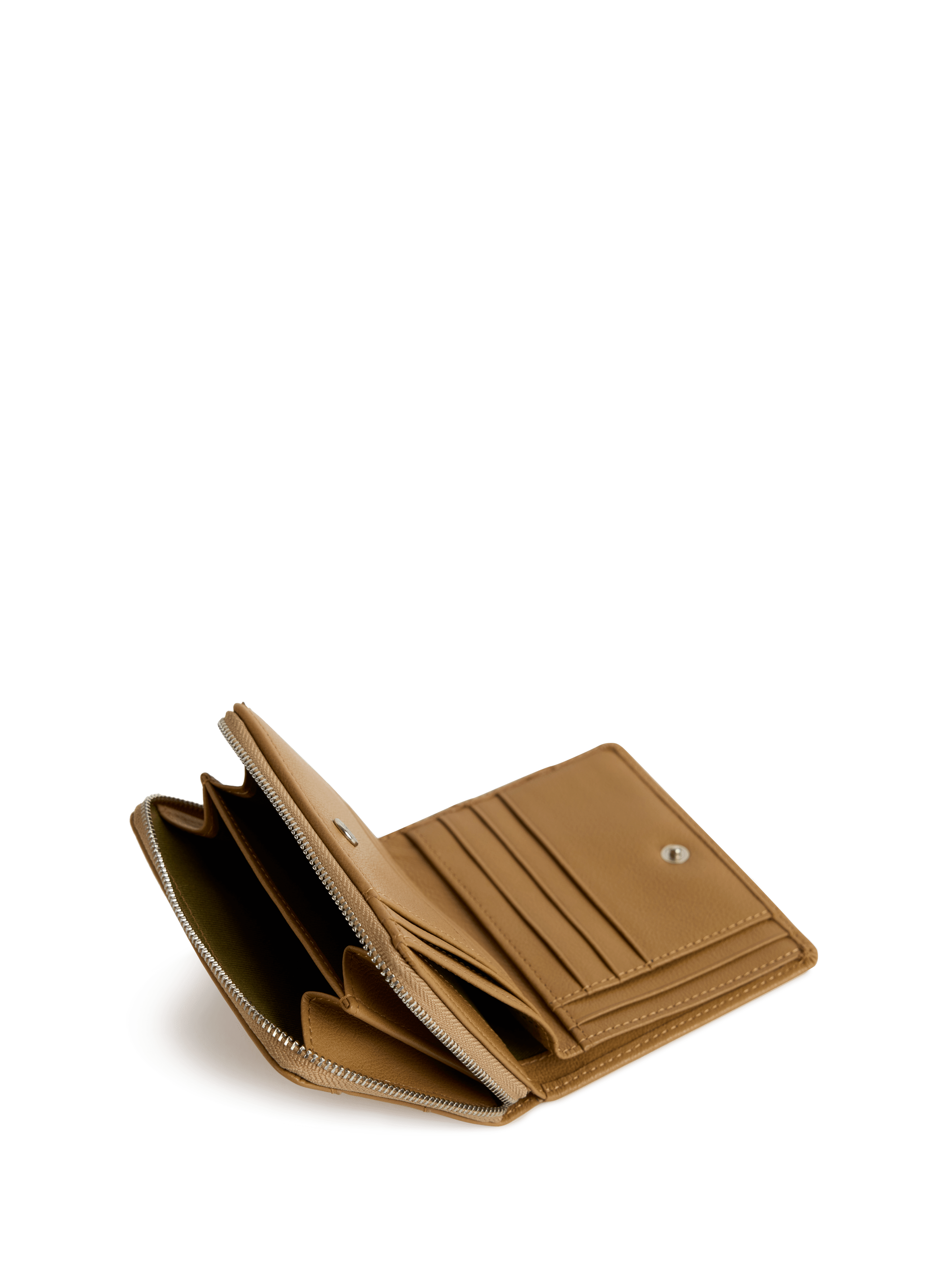 Petit portefeuille Nina en cuir NAT &amp; NIN Beige