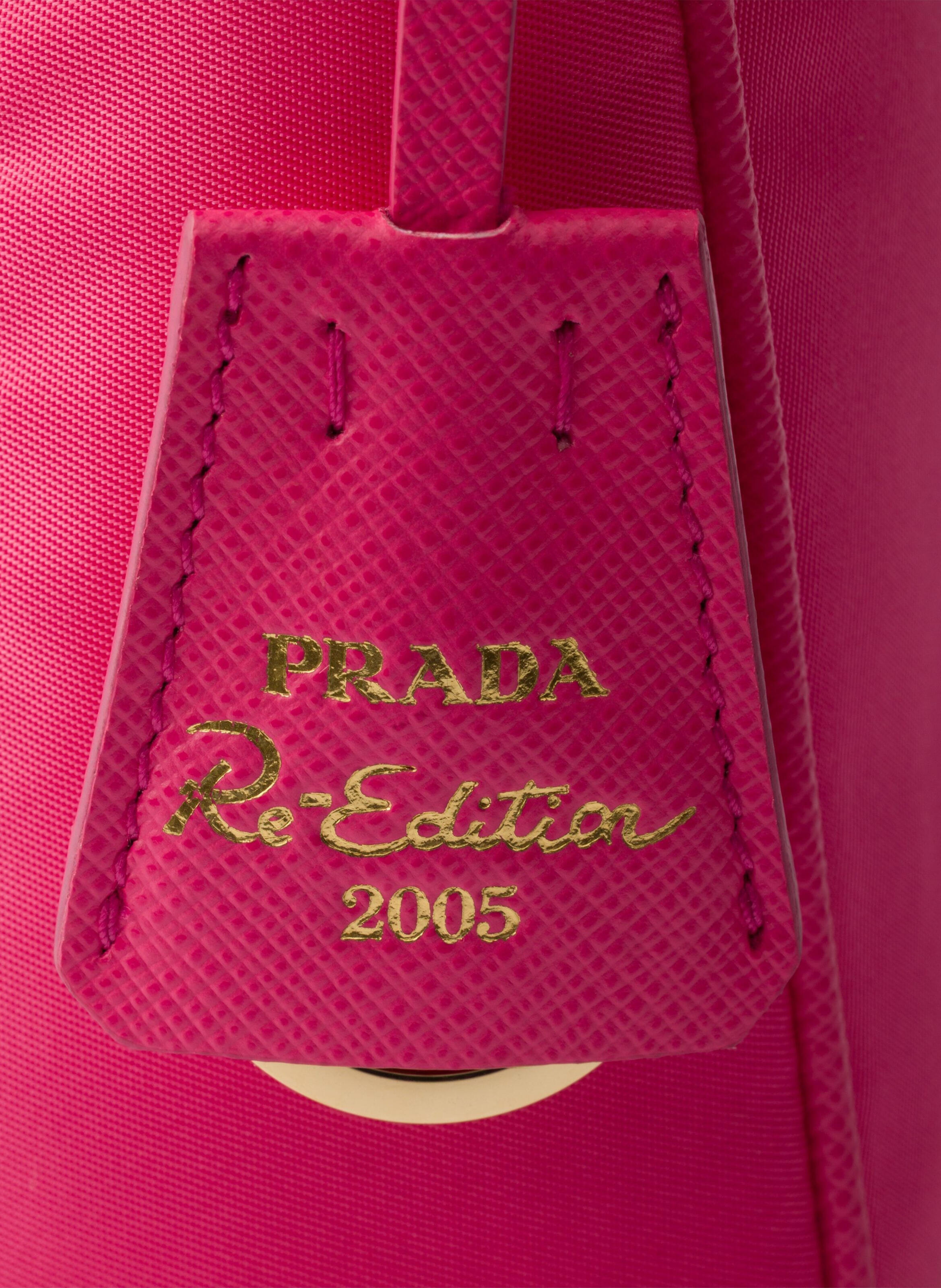 Mini sac prada re-edition 2005 en re-nylon PRADA Rose