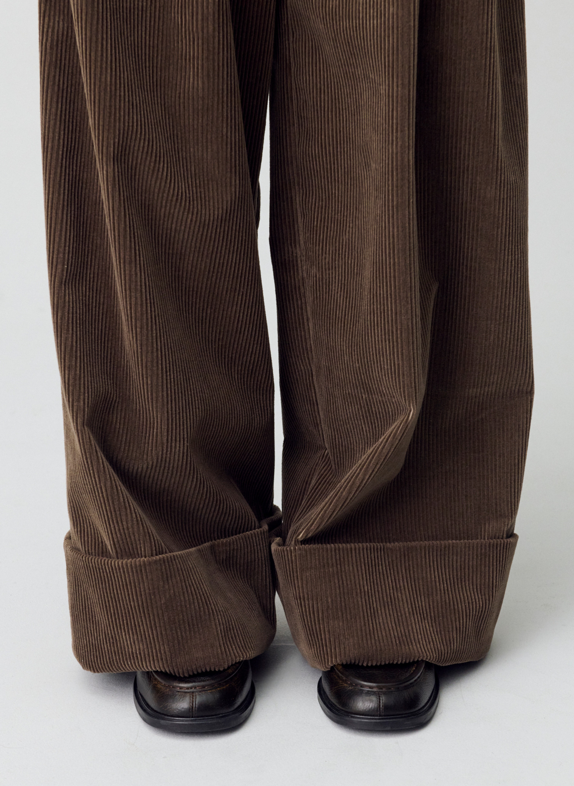 Pantalon large en coton mélangé peter CLAUDIE PIERLOT Marron