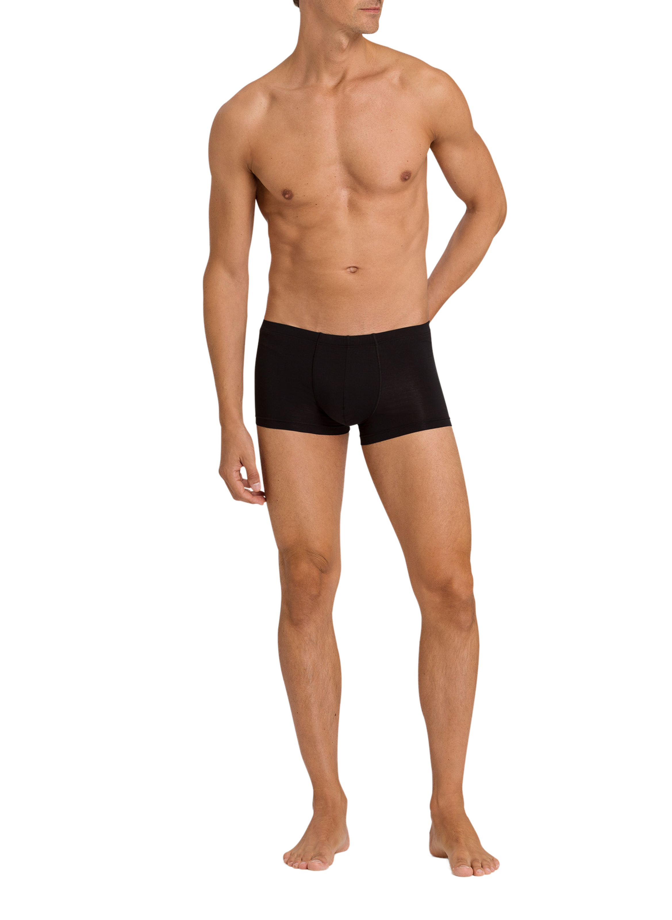 Cotton boxers HANRO Black