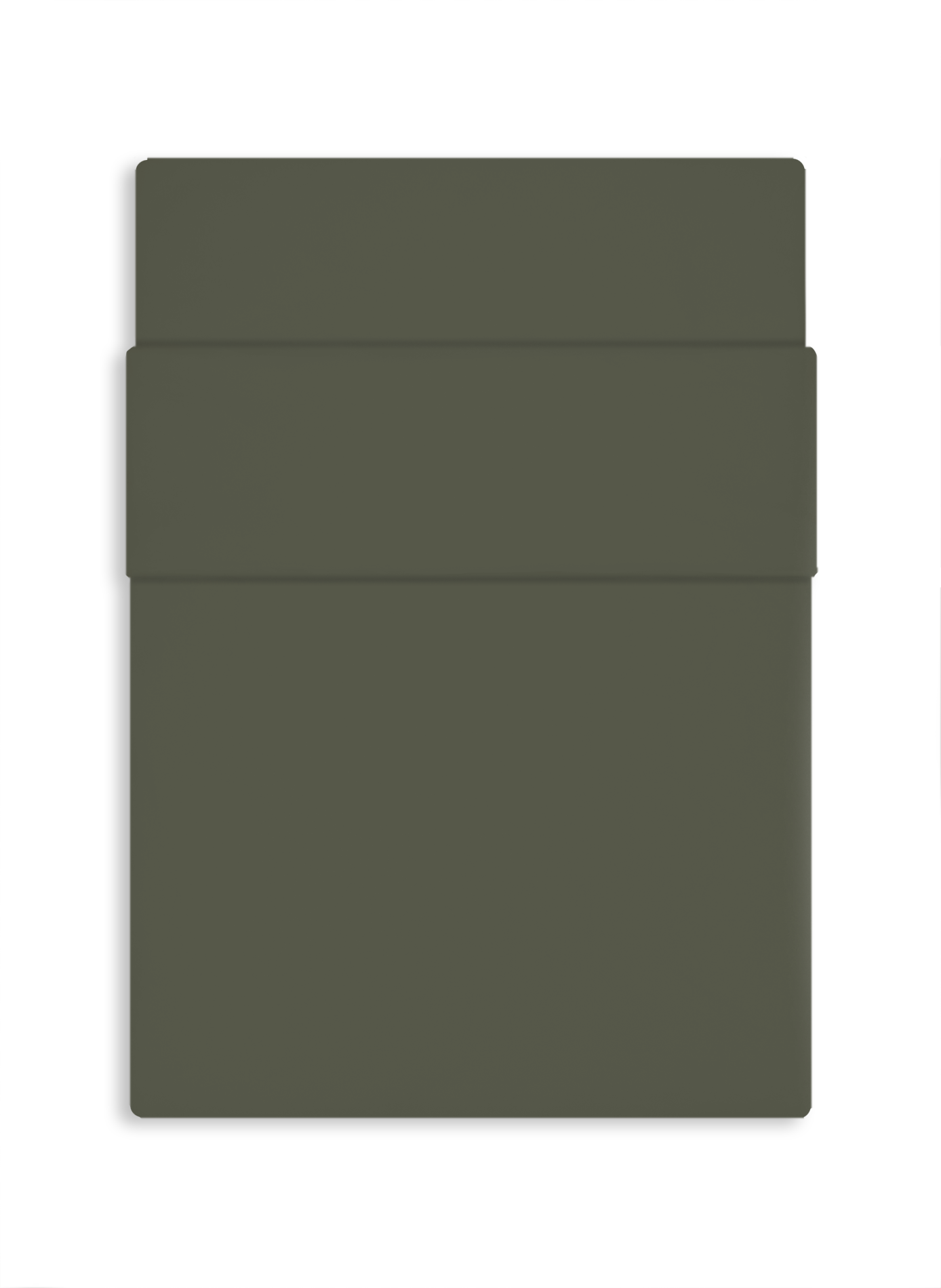 Drap housse en satin lavé de coton AU PRINTEMPS PARIS Vert