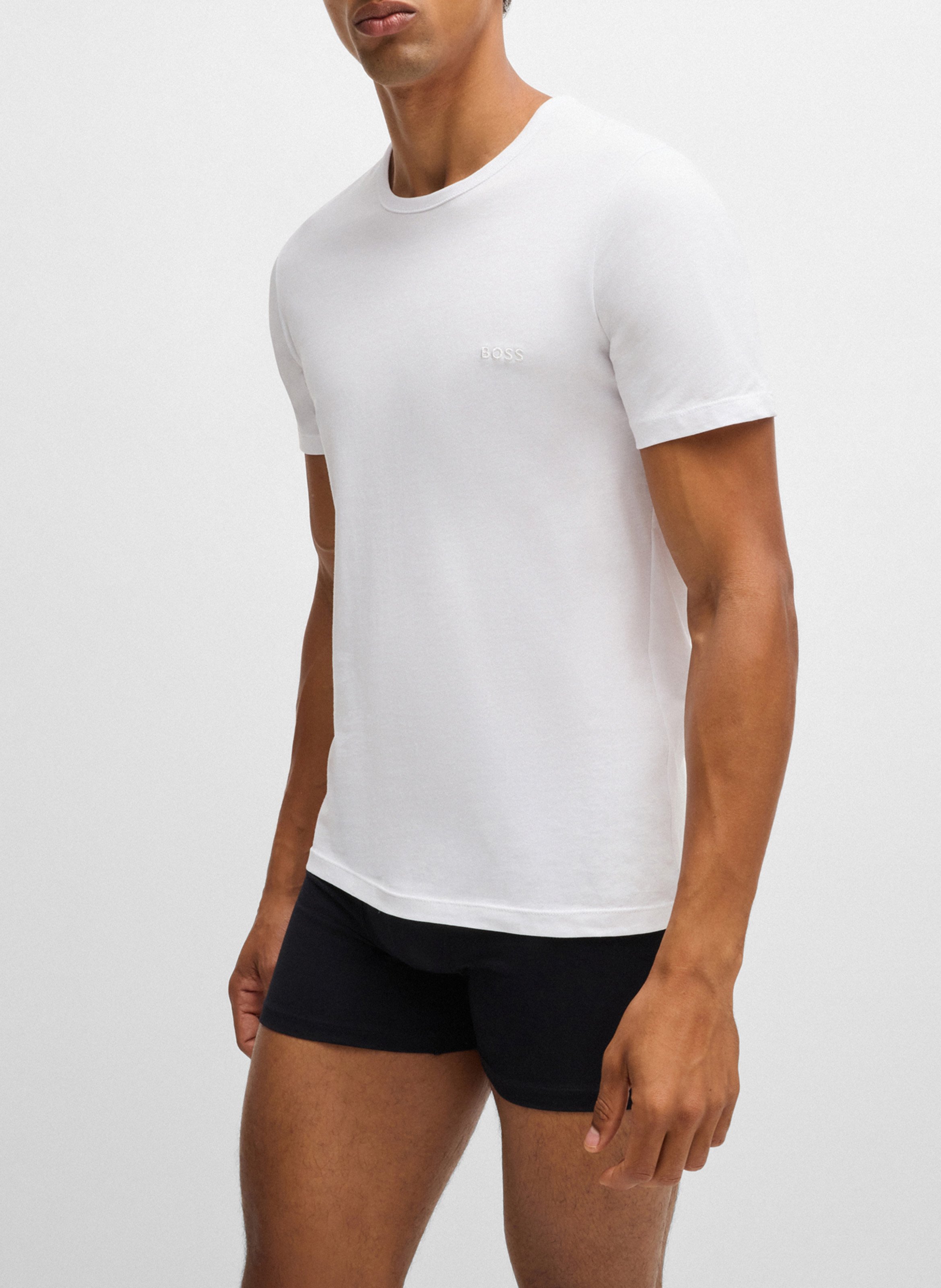 Lot de 3 tee-shirt col rond en coton BOSS Multicolore