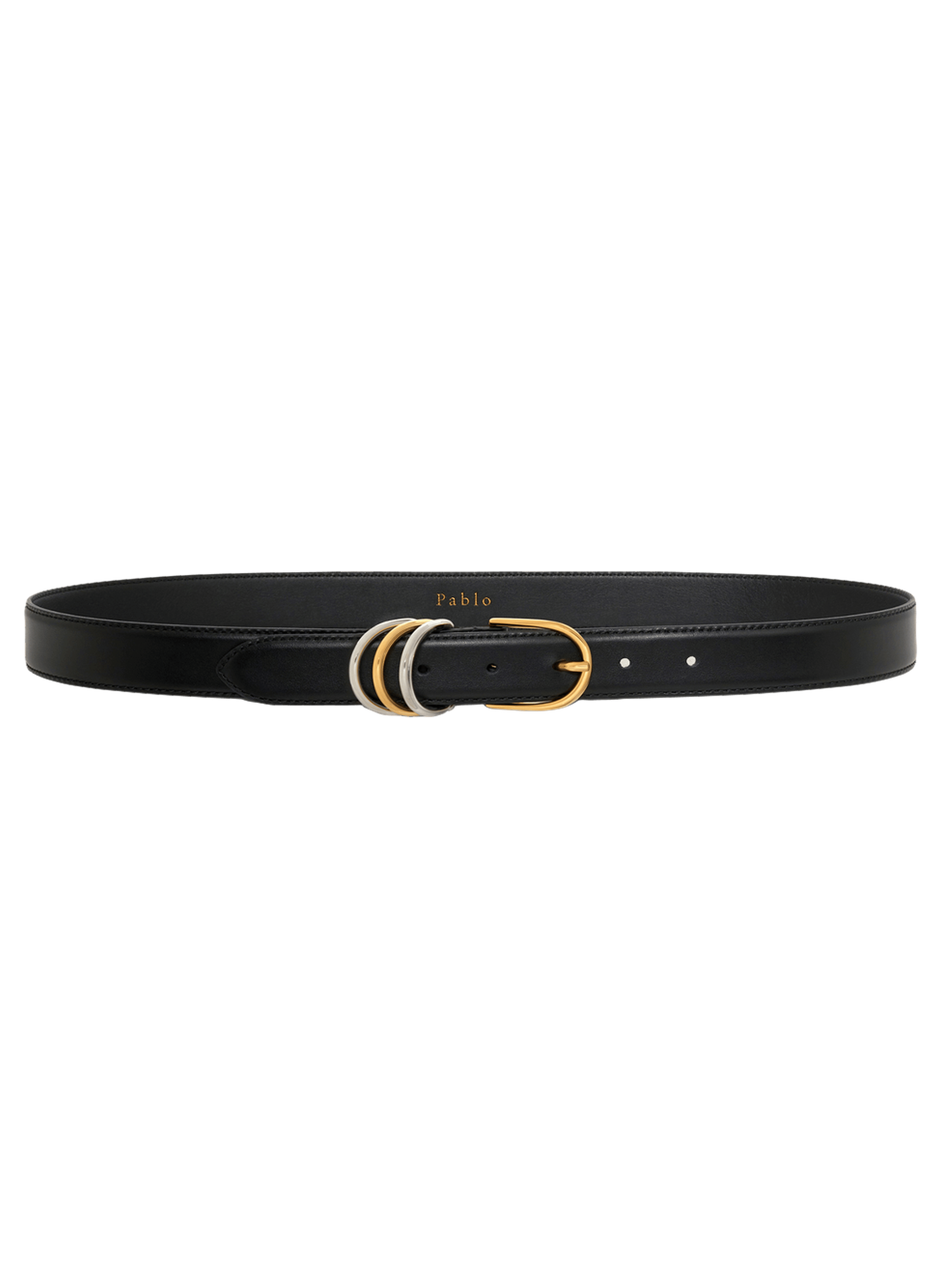 Ceinture en cuir - constance PABLO Noir