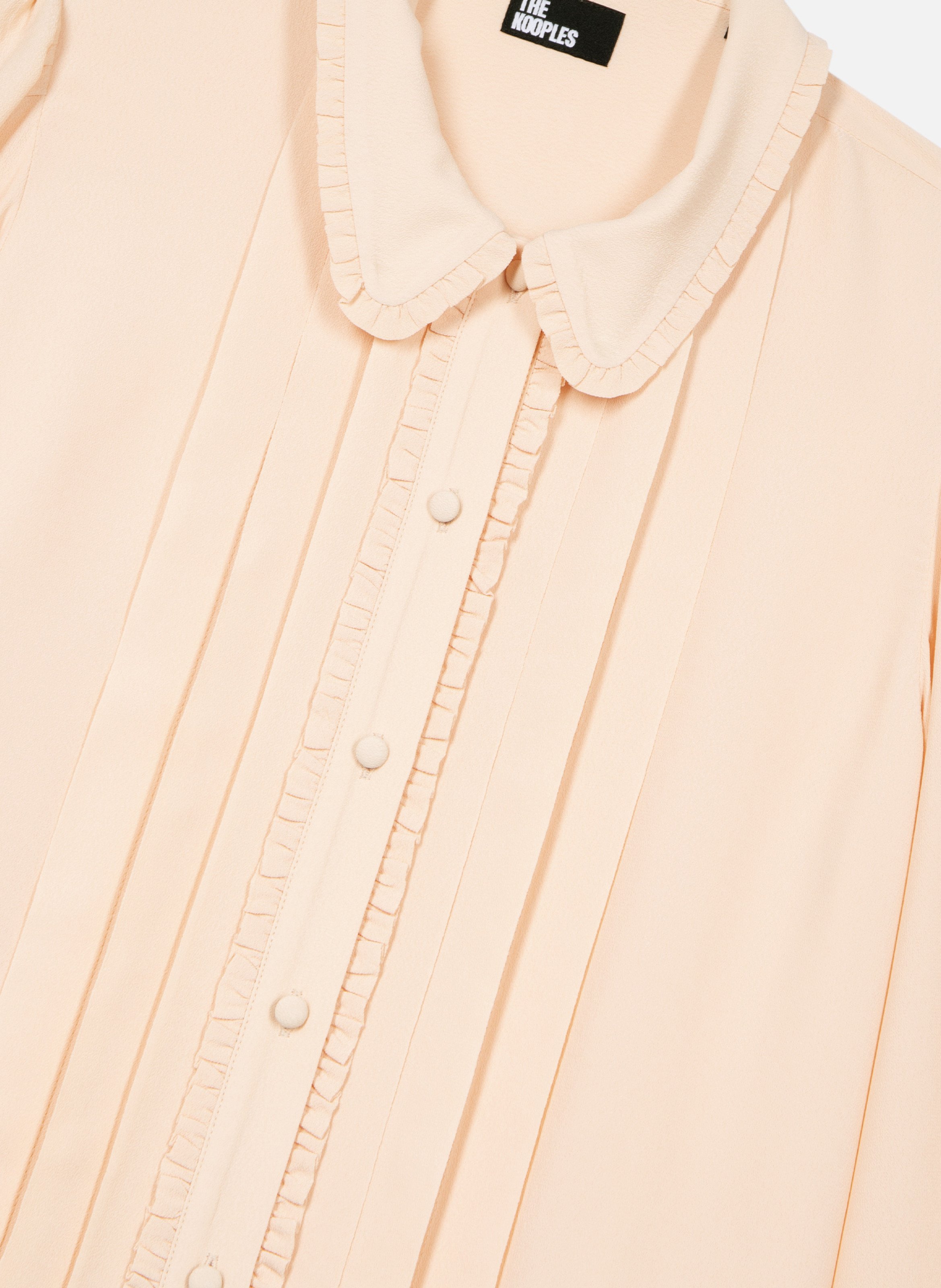 Chemise avec détails de plissage THE KOOPLES Beige