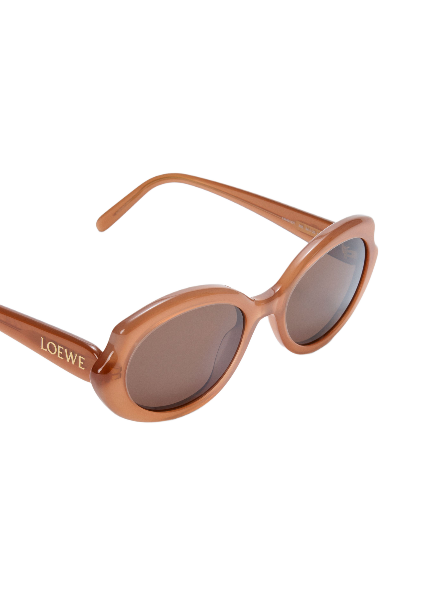 Lunettes de soleil fines Mini Oval Slim LOEWE Marron