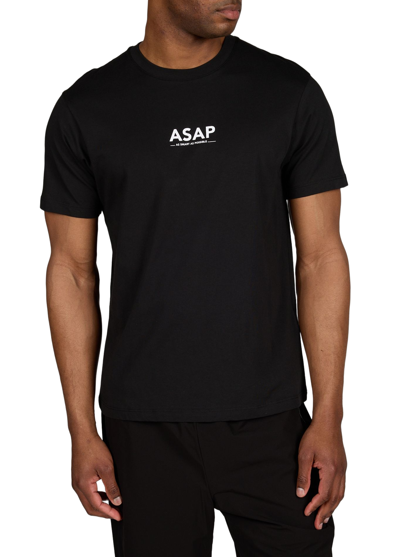 Tee-shirt droit col rond en coton SAVE THE DUCK Noir