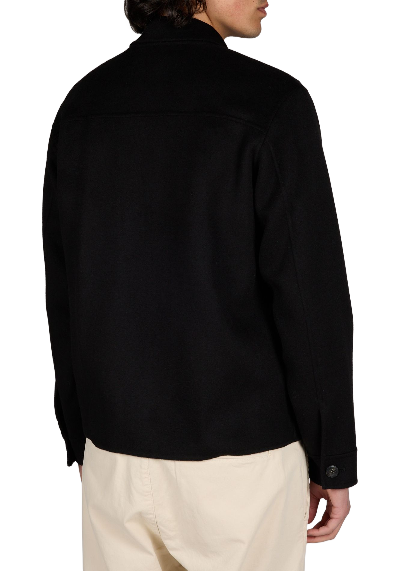 Blouson col classique en laine mélangée NN.07 Noir