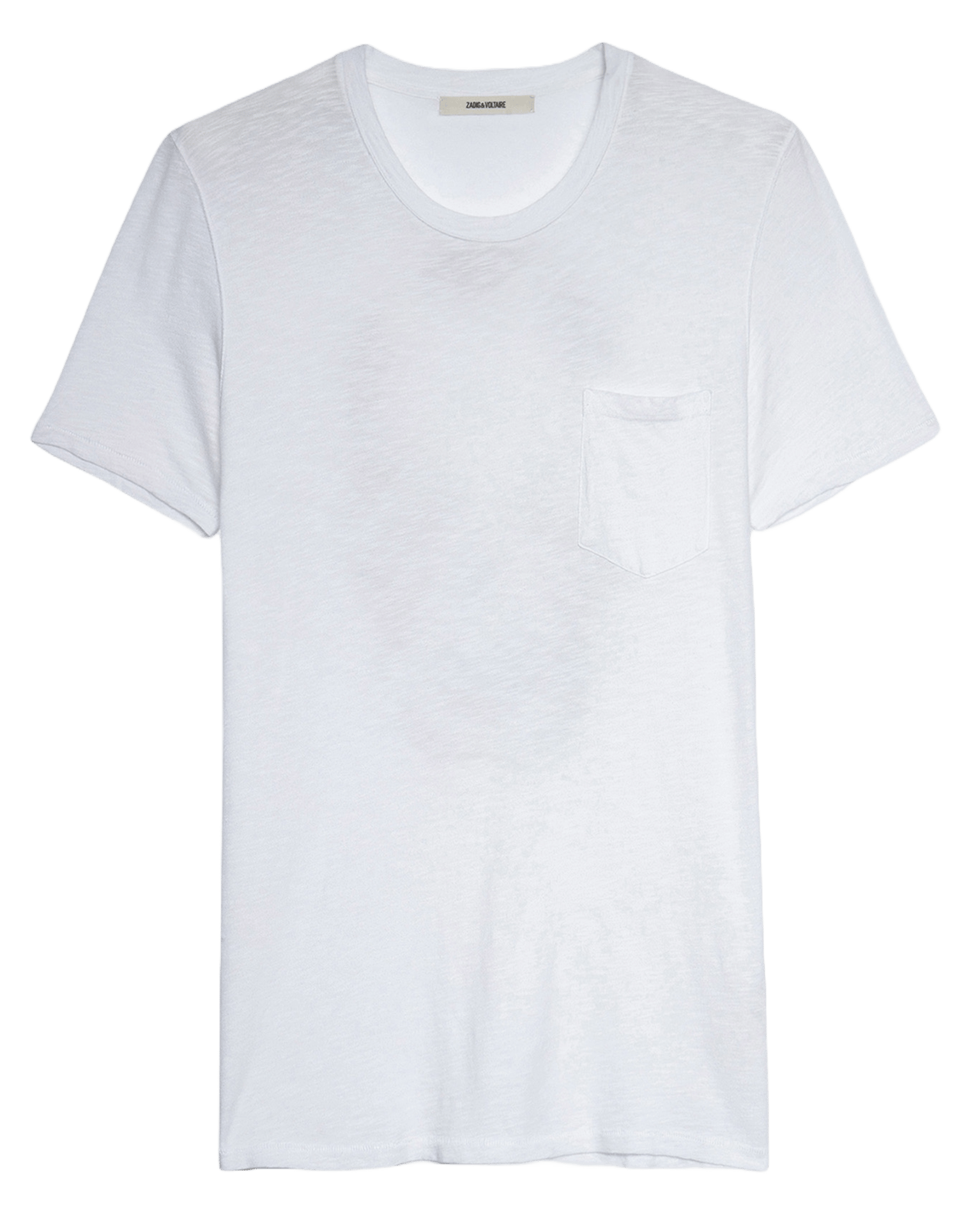 Tee-shirt droit col rond sérigraphié en coton stockholm ZADIG&VOLTAIRE Blanc