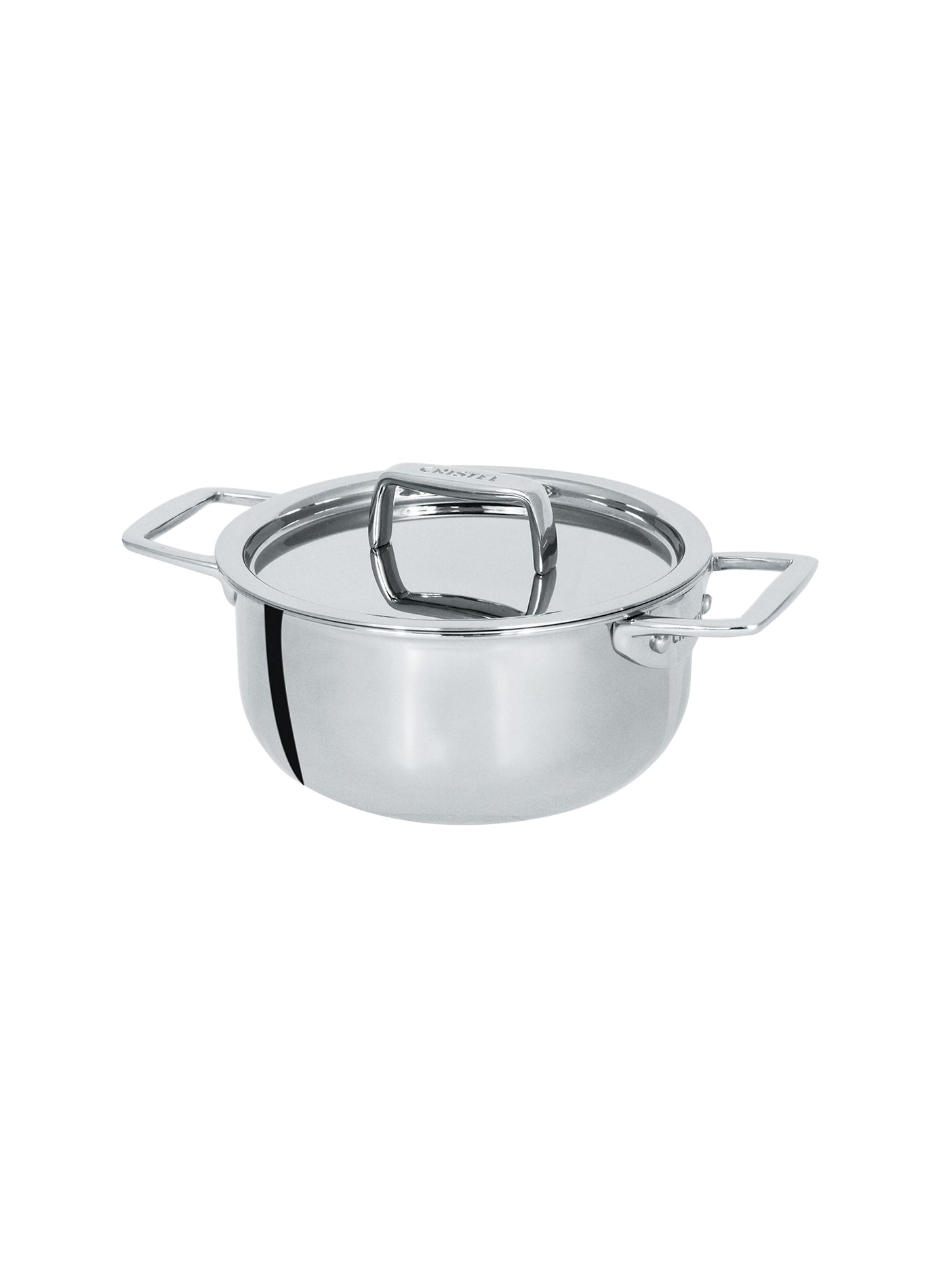 Mini faitout avec couvercle Castel'Pro en inox CRISTEL Gris