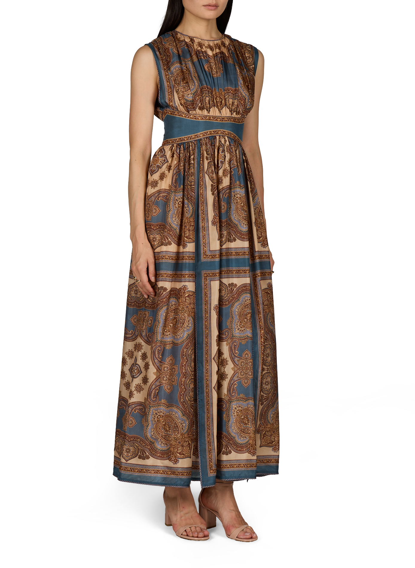 Printed maxi dress ZIMMERMANN Brown