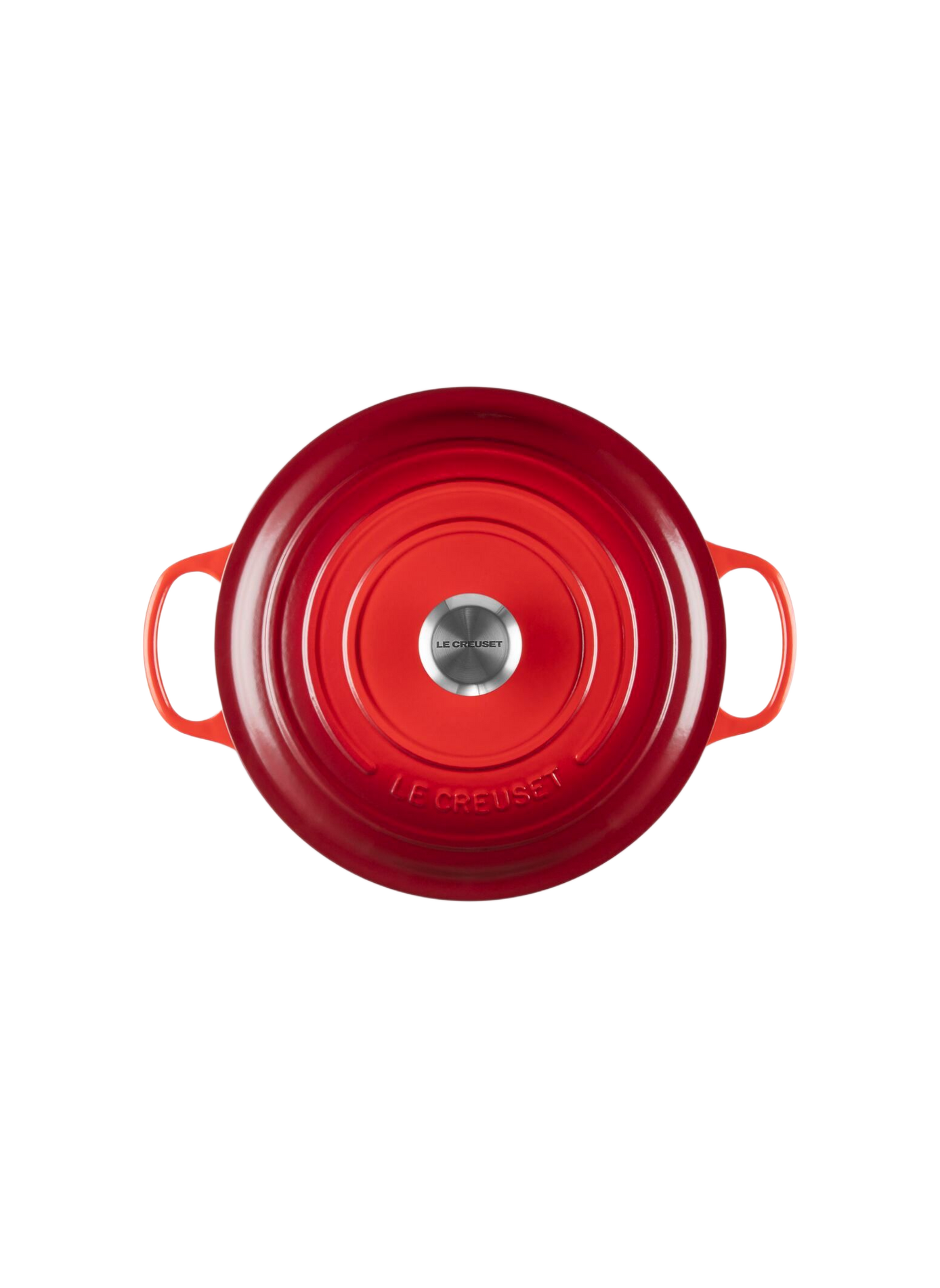 Runde emaillierte Gusseisen-Cocotte LE CREUSET Rot