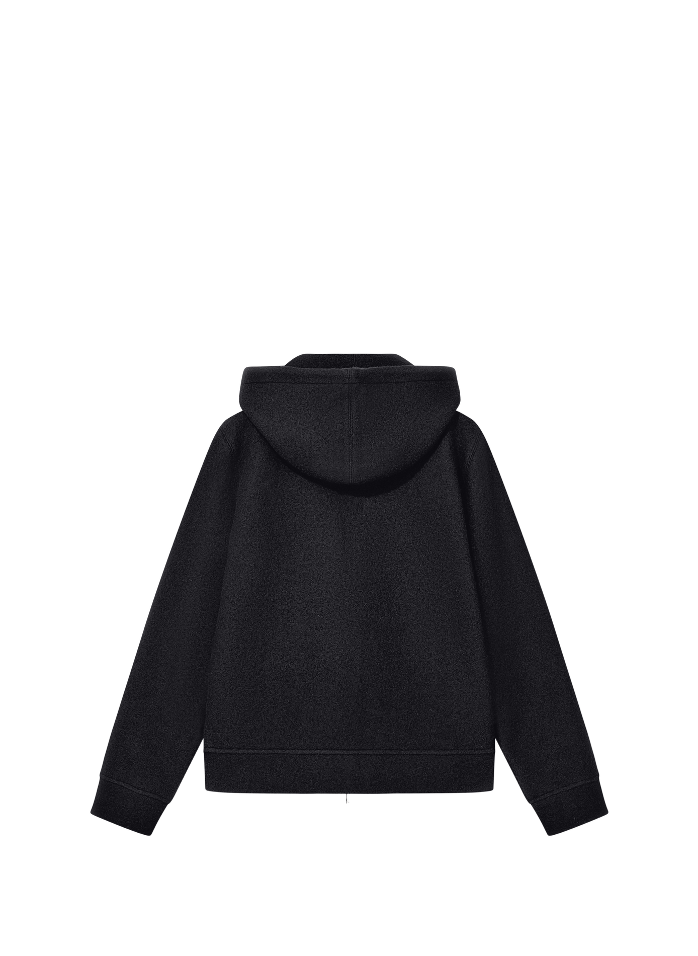 Blouson col rond en laine mélangée EMPORIO ARMANI Noir