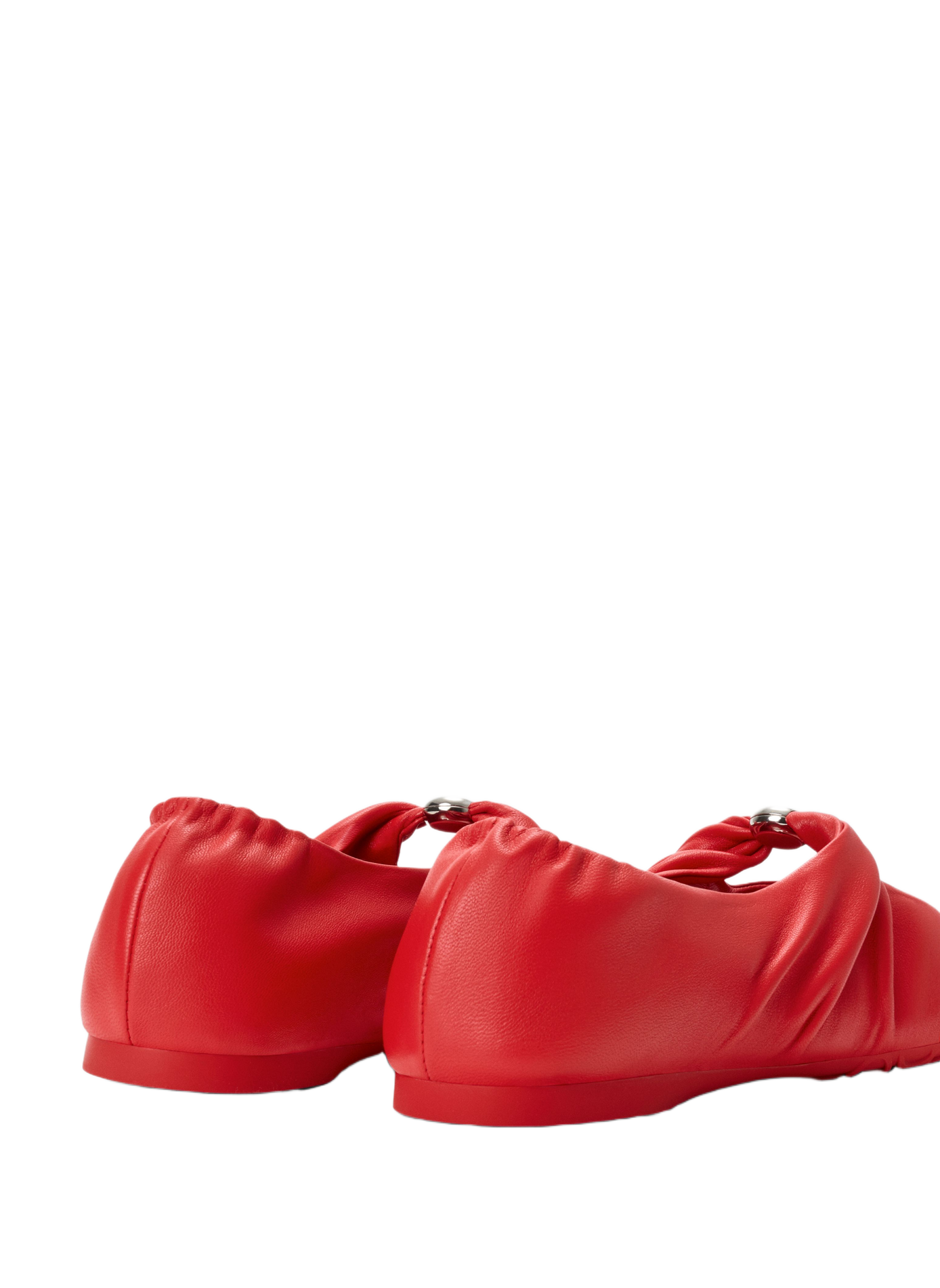 Ballerines Pebble Soft en cuir d'agneau nappa LOEWE Rouge