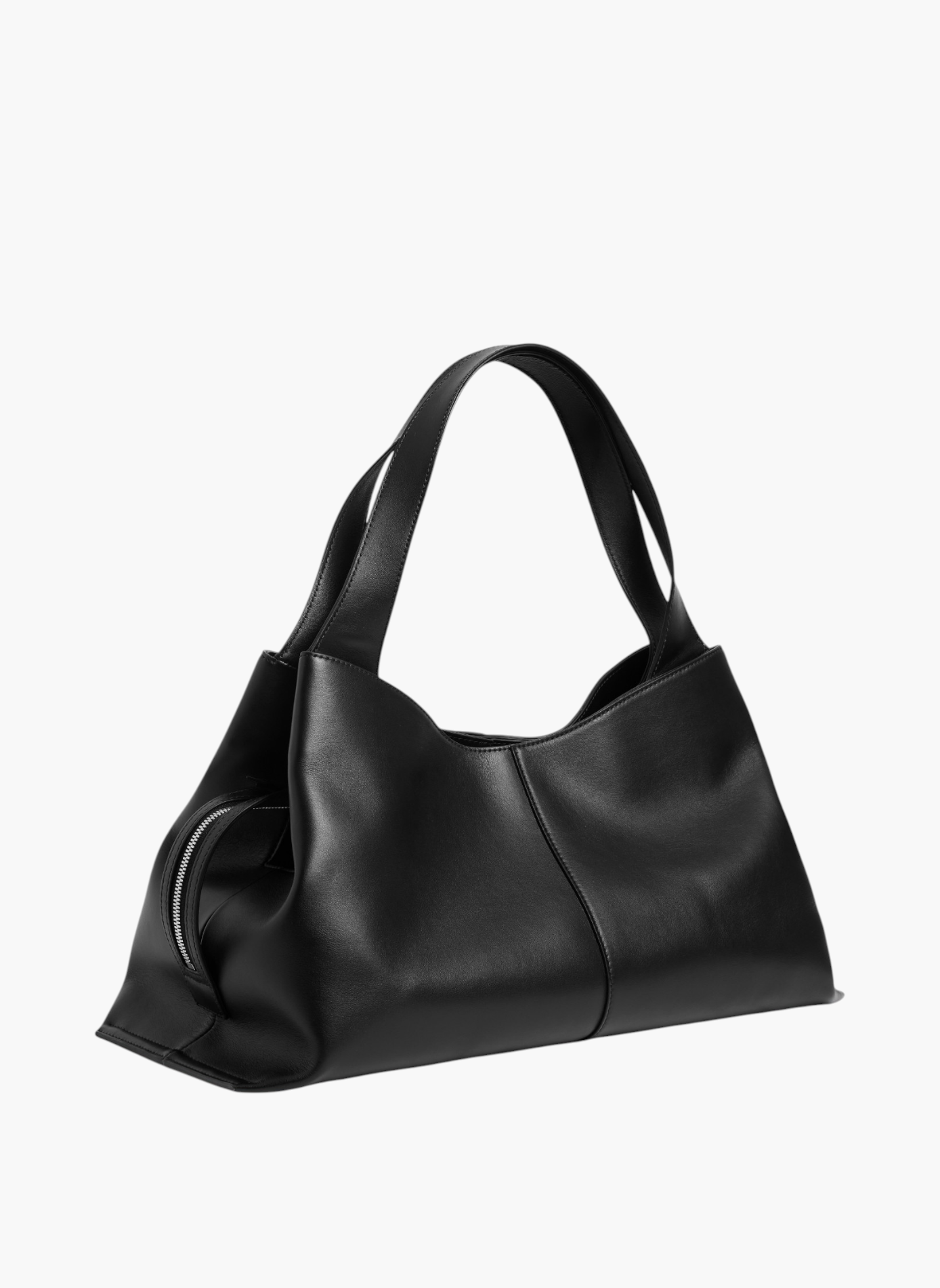 Sac cabas grand modèle félicie en cuir lisse LE TANNEUR Noir