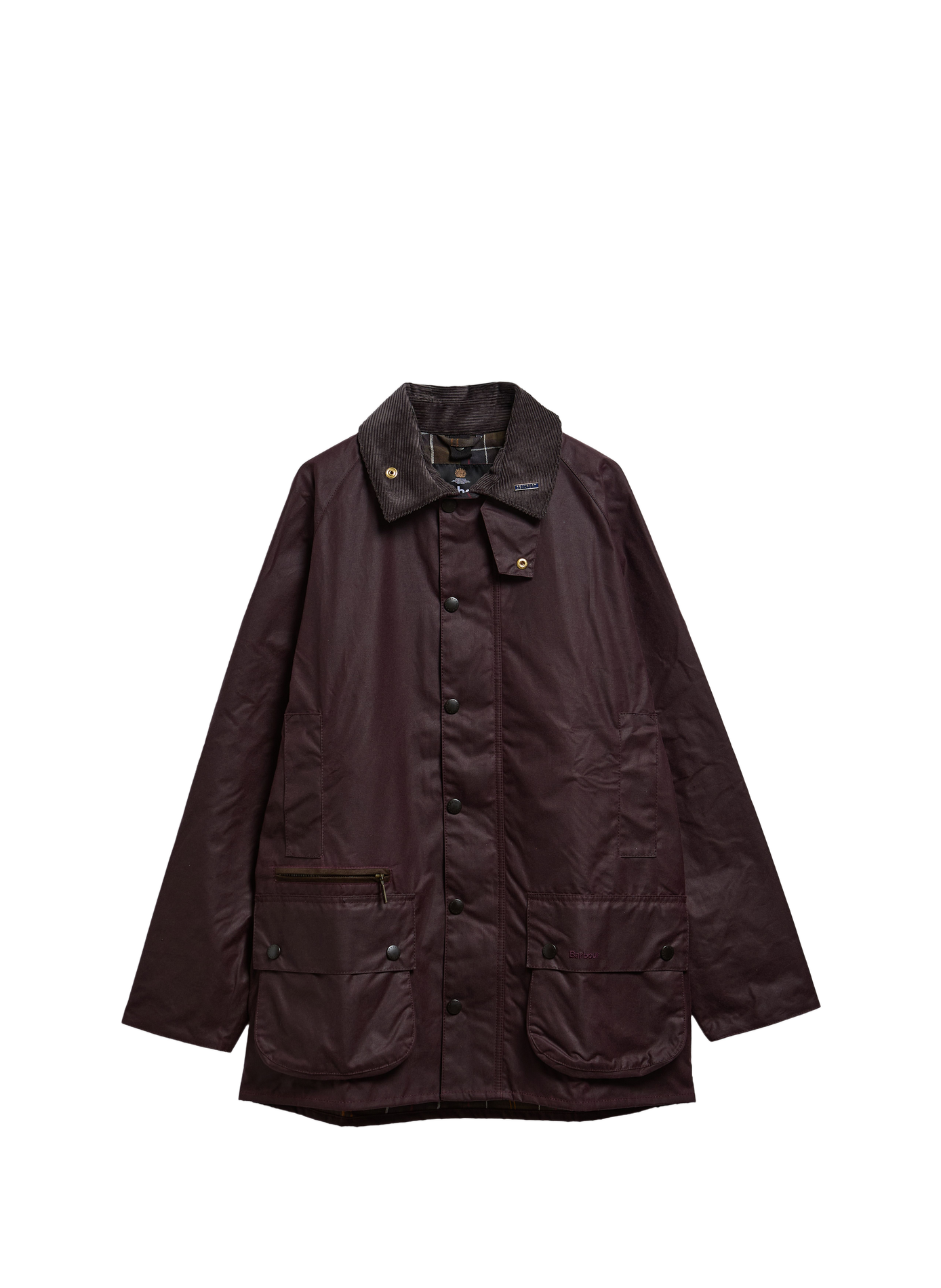 Wachsjacke Icons Beaufort aus Baumwolle BARBOUR Rot