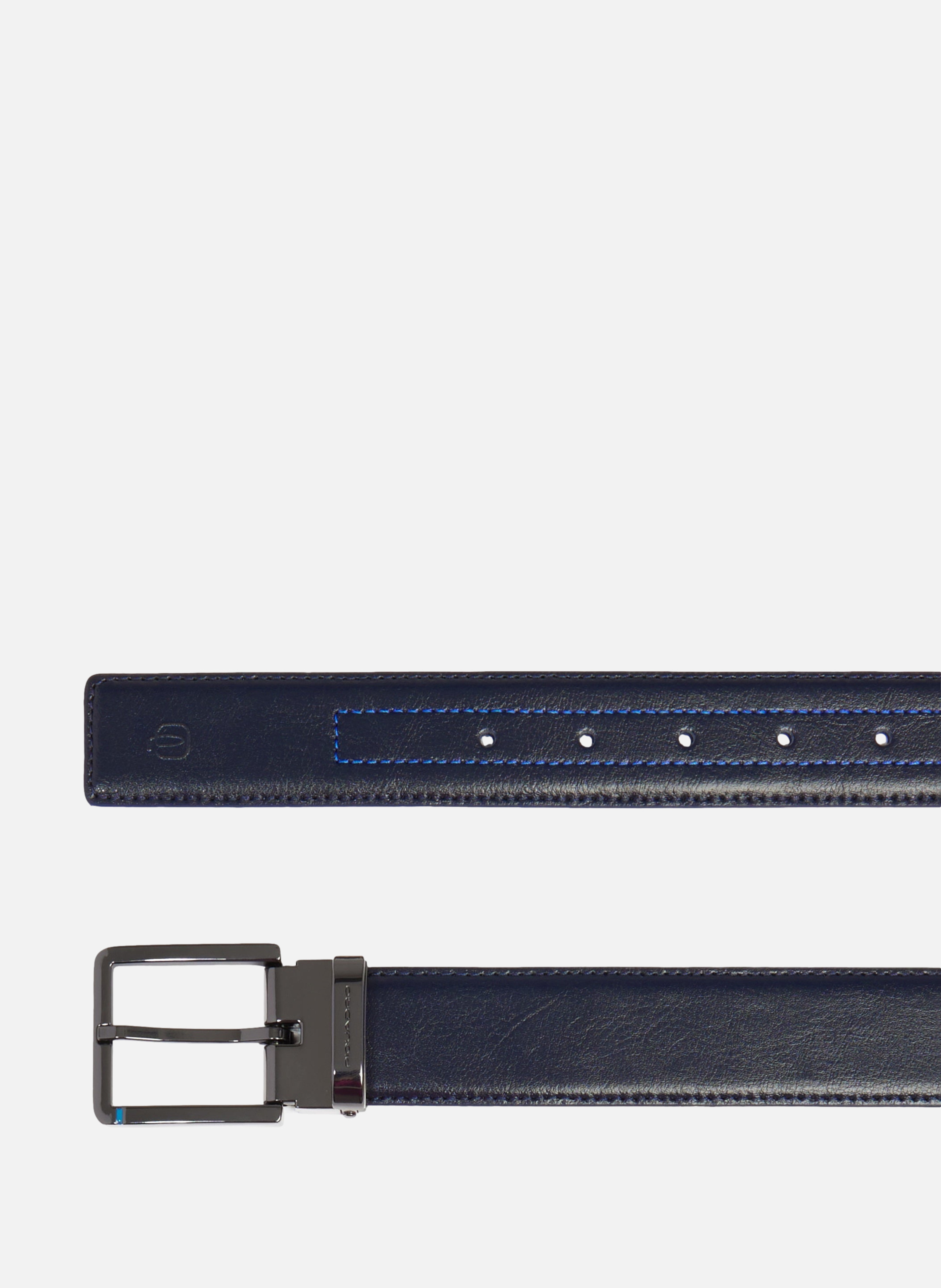 Gürtel herren aus leder mit dornschliesse PIQUADRO Blau