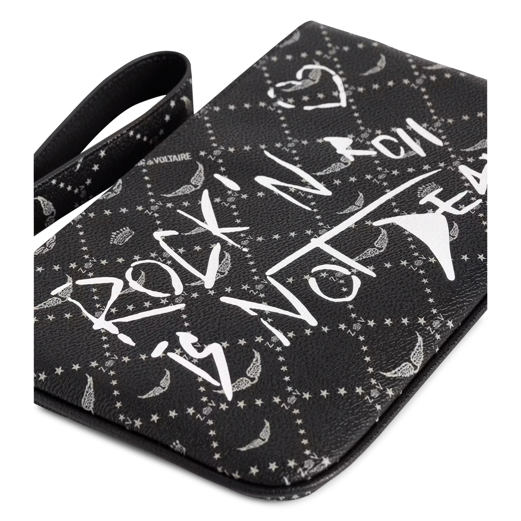 Ritstasje met motief z pouch ZADIG&VOLTAIRE Zwart