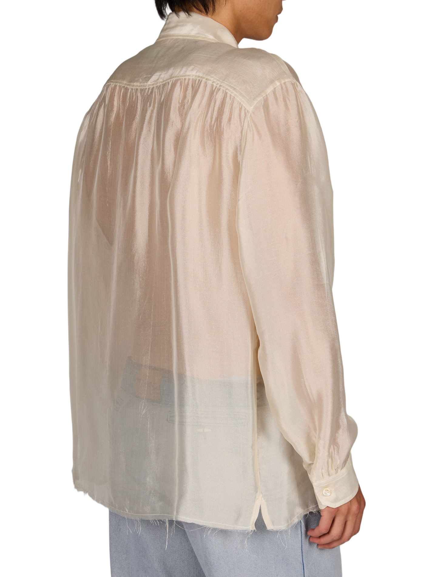 Pearl pleated straight shirt OUR LEGACY Beige