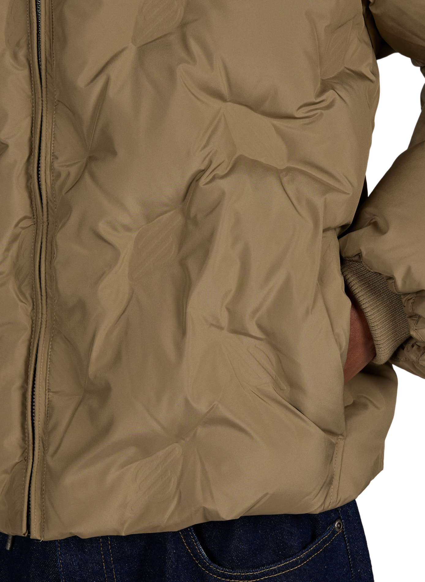 Gerade geschnittene, einfarbige Steppjacke DAILY PAPER Grau