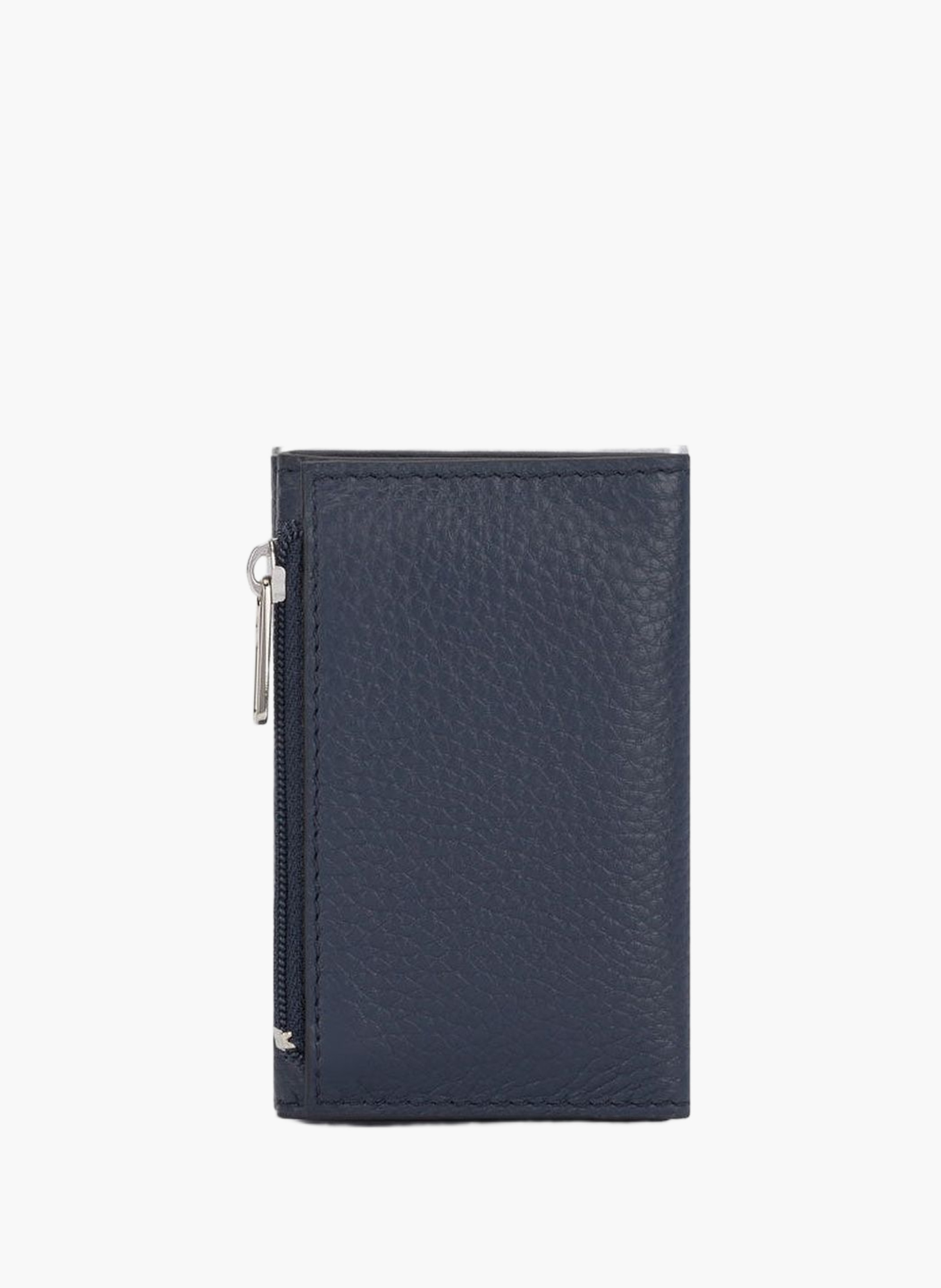 Pop-up card wallet with coin pocket and rfid protection PIQUADRO Blue