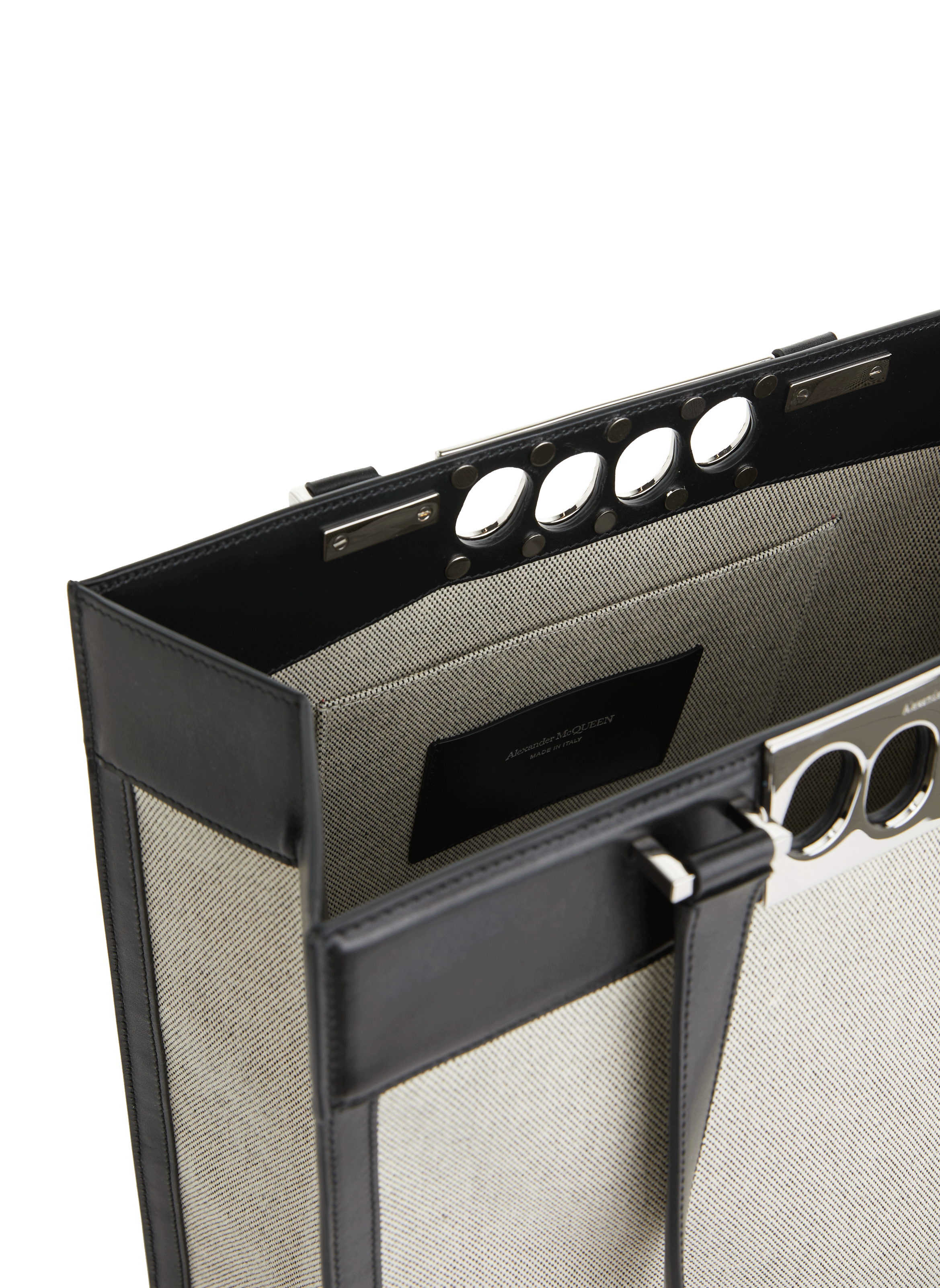 Sac cabas bi matière  ALEXANDER MCQUEEN Blanc