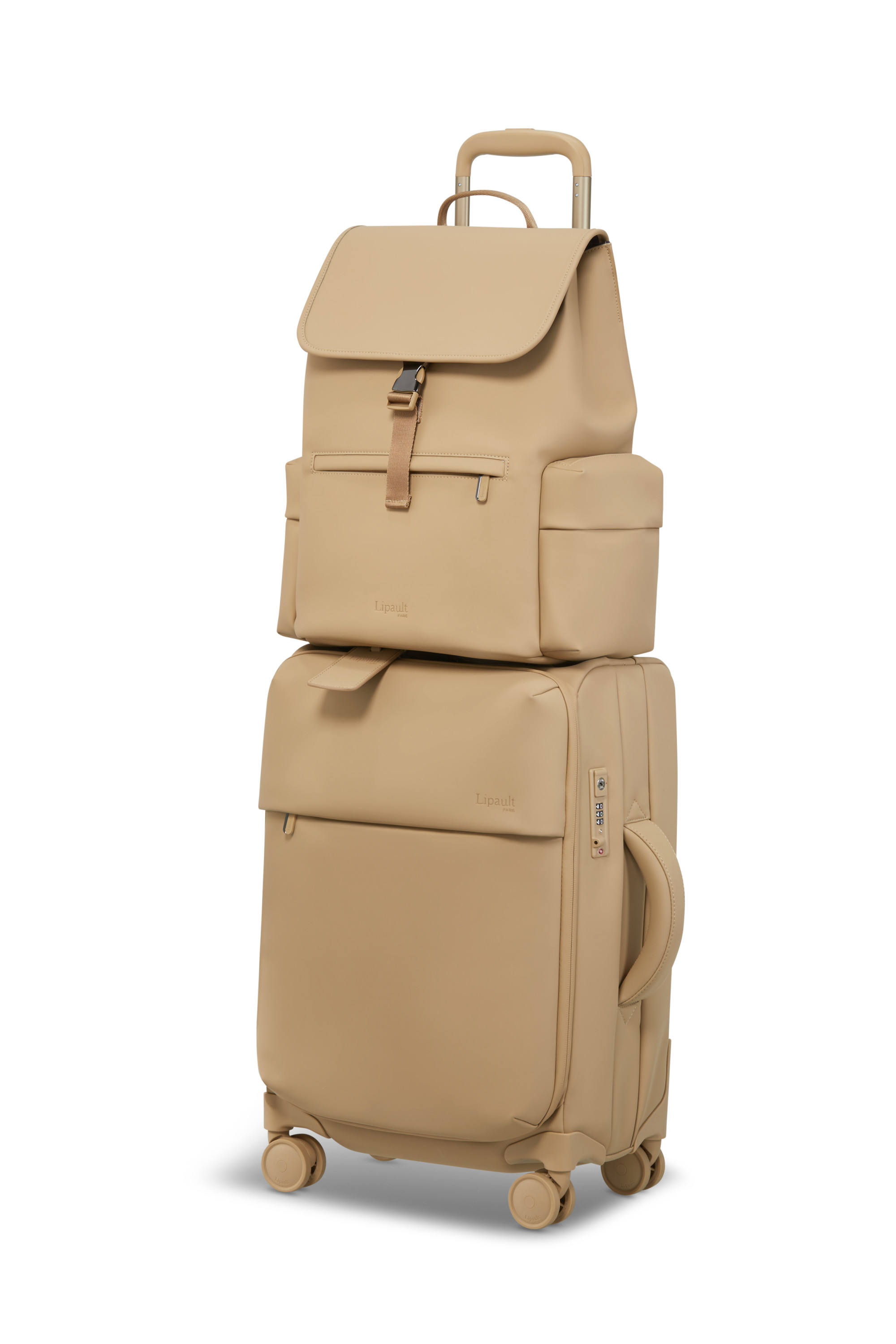 Lost in berlin sac à dos cargo LIPAULT PARIS Beige