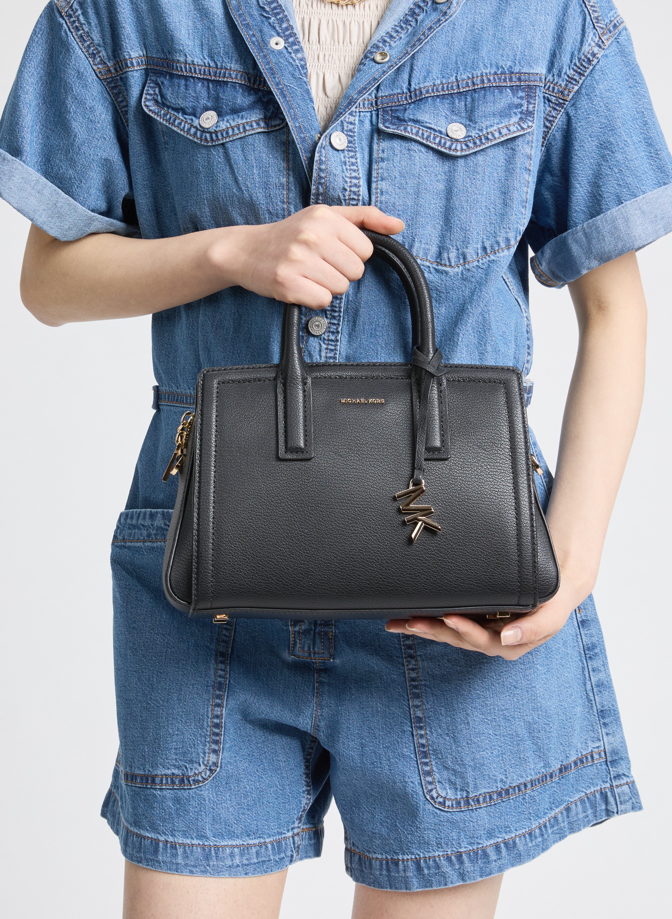 Laila leather handbag MICHAEL KORS Black