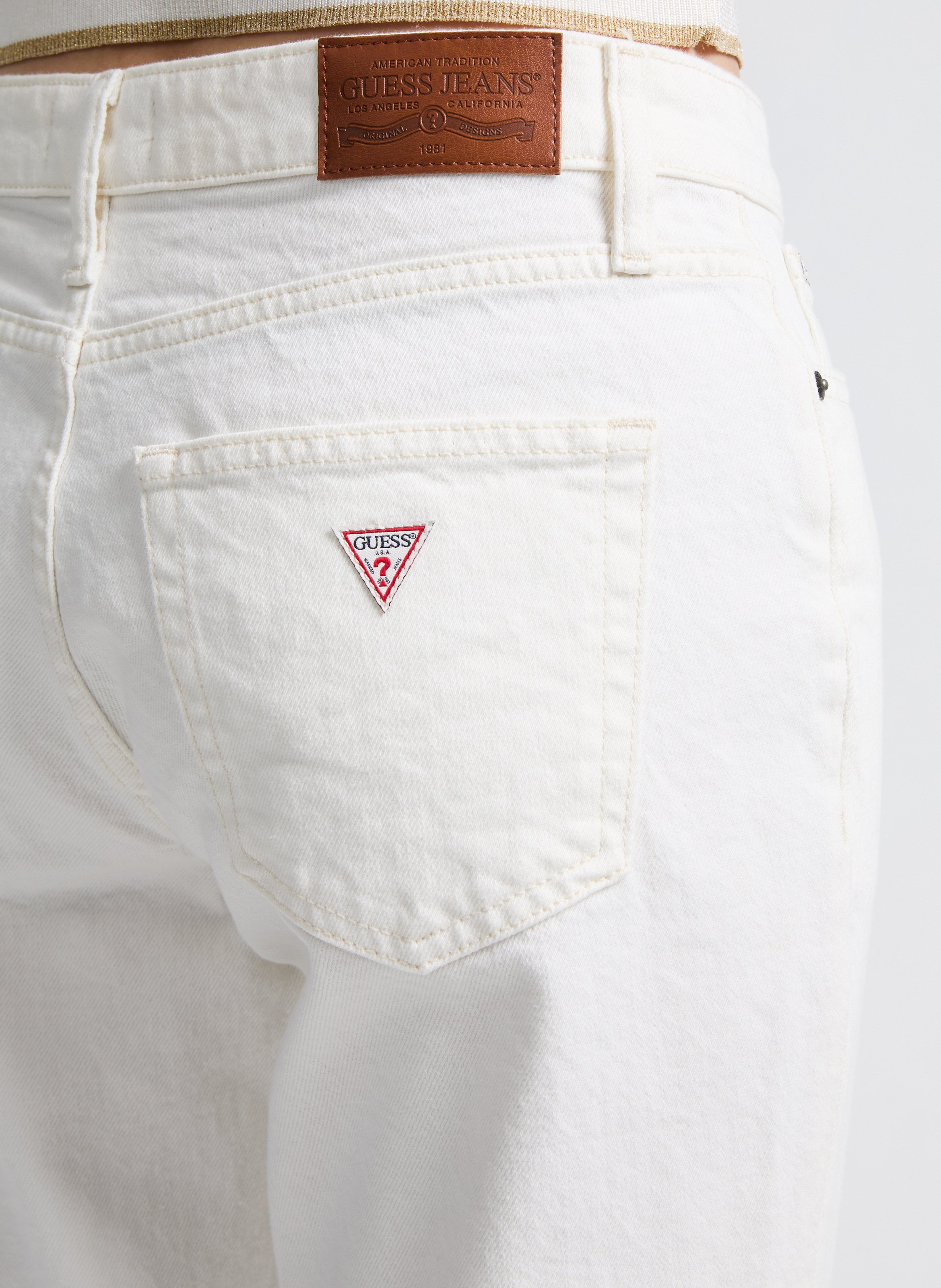 Straight Leg Jeans GUESS Beige