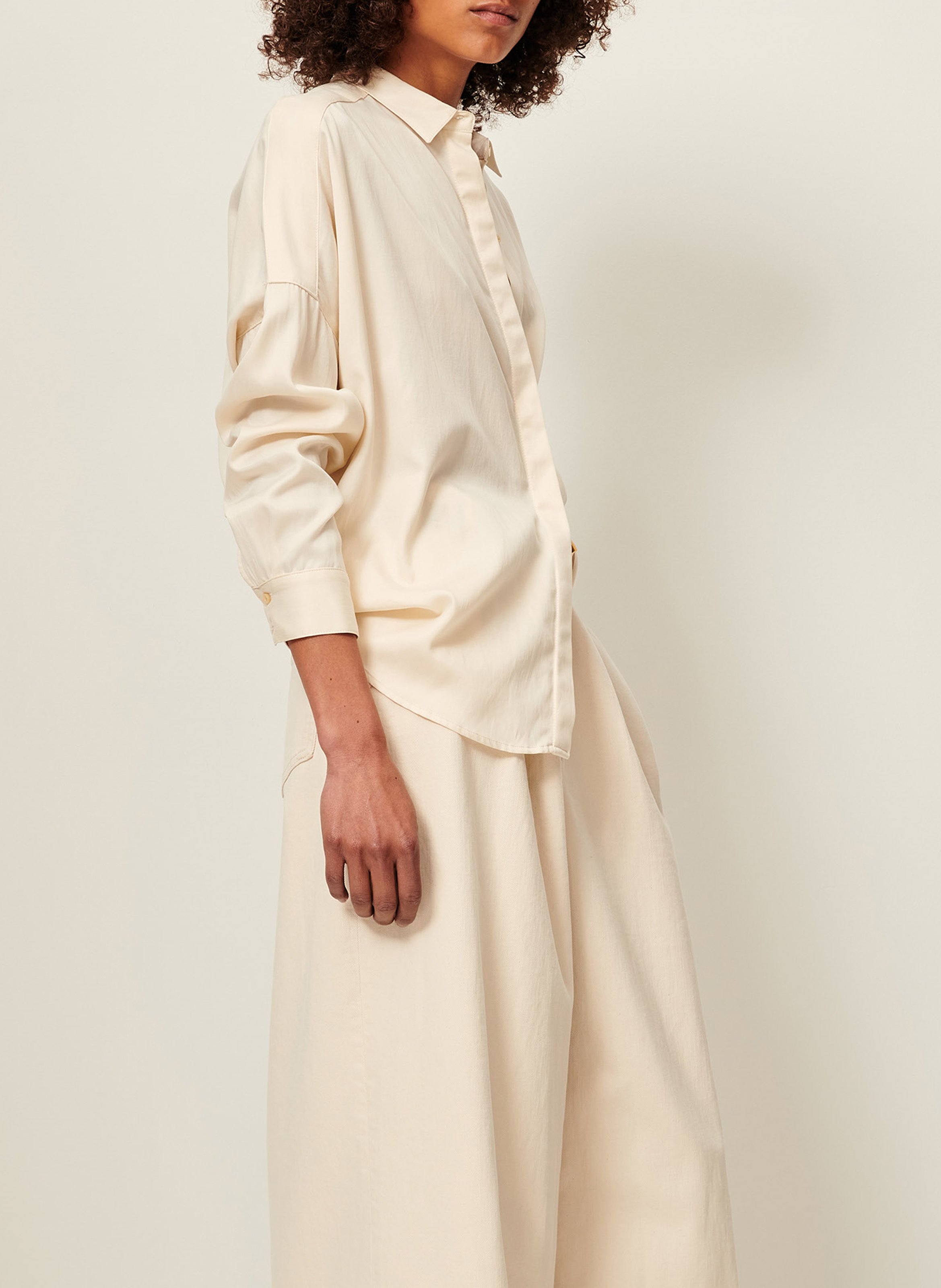 Chemise col classique lady d SESSUN Beige