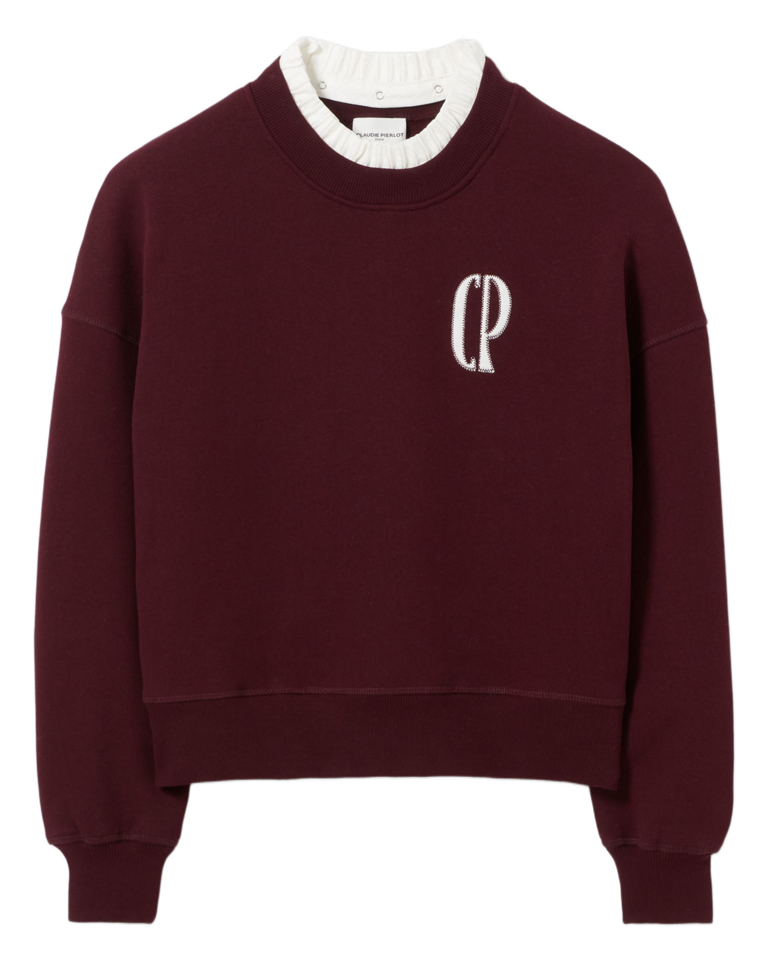 Sweat oversize en coton mélangé tifany CLAUDIE PIERLOT Rouge