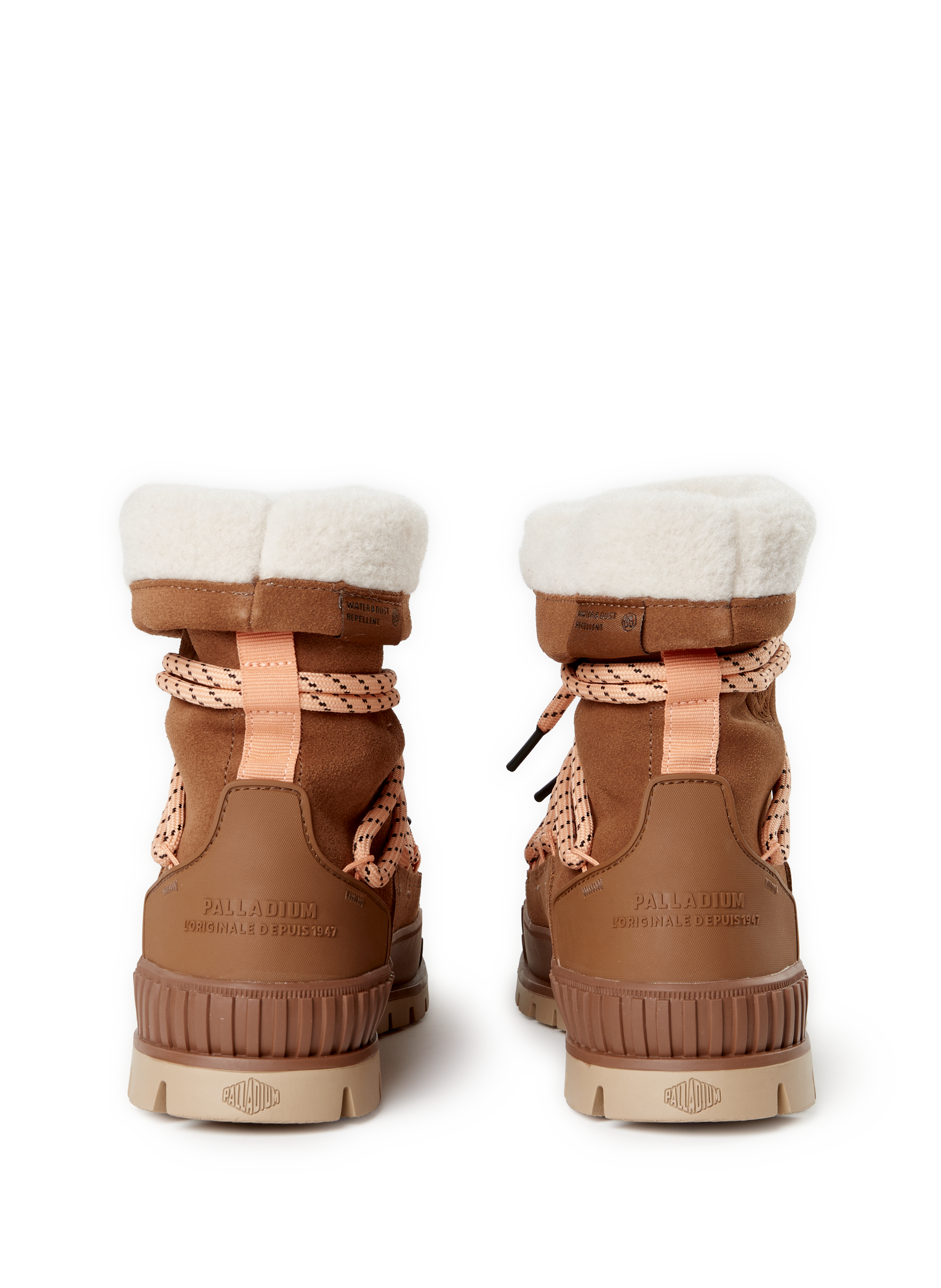 Boots en cuir PALLADIUM Marron