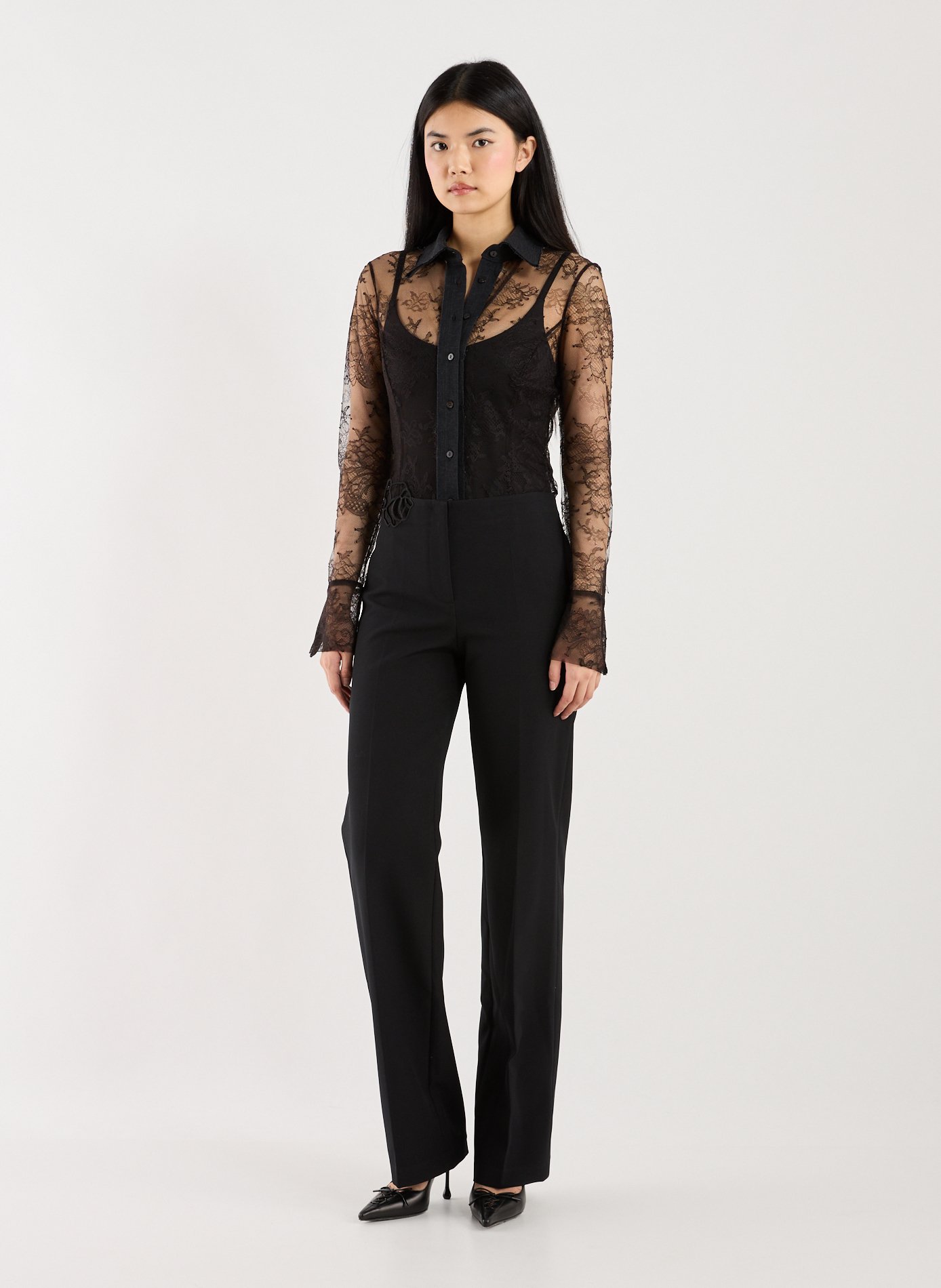 Body en dentelle  BLUMARINE Noir