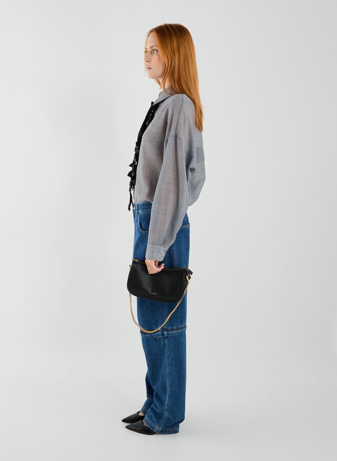 Sac Waverly en cuir COACH Noir